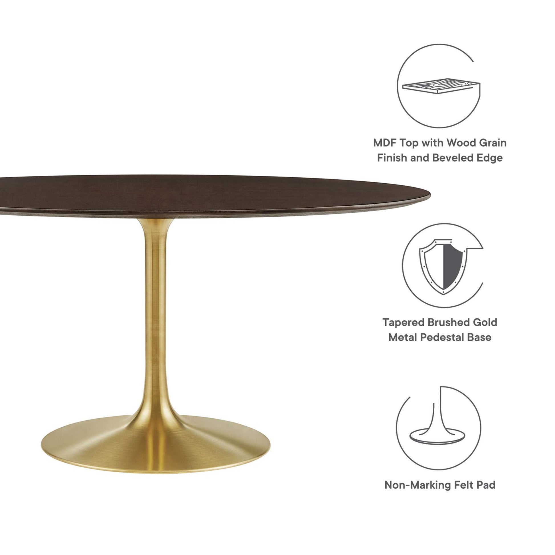 Lippa 60" Oval Wood Dining Table by Modway - Best Buy Furniture