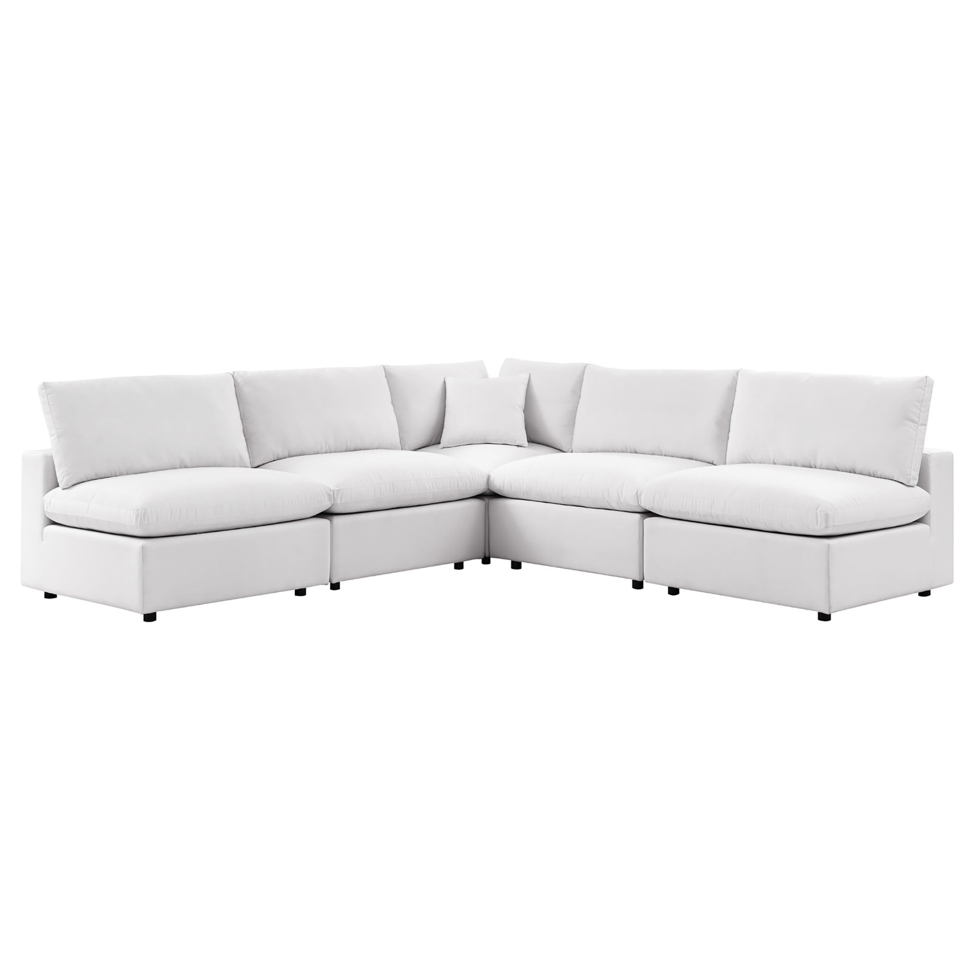 Commix 5-Piece Outdoor Patio Sectional Sofa by Modway - Best Buy Furniture