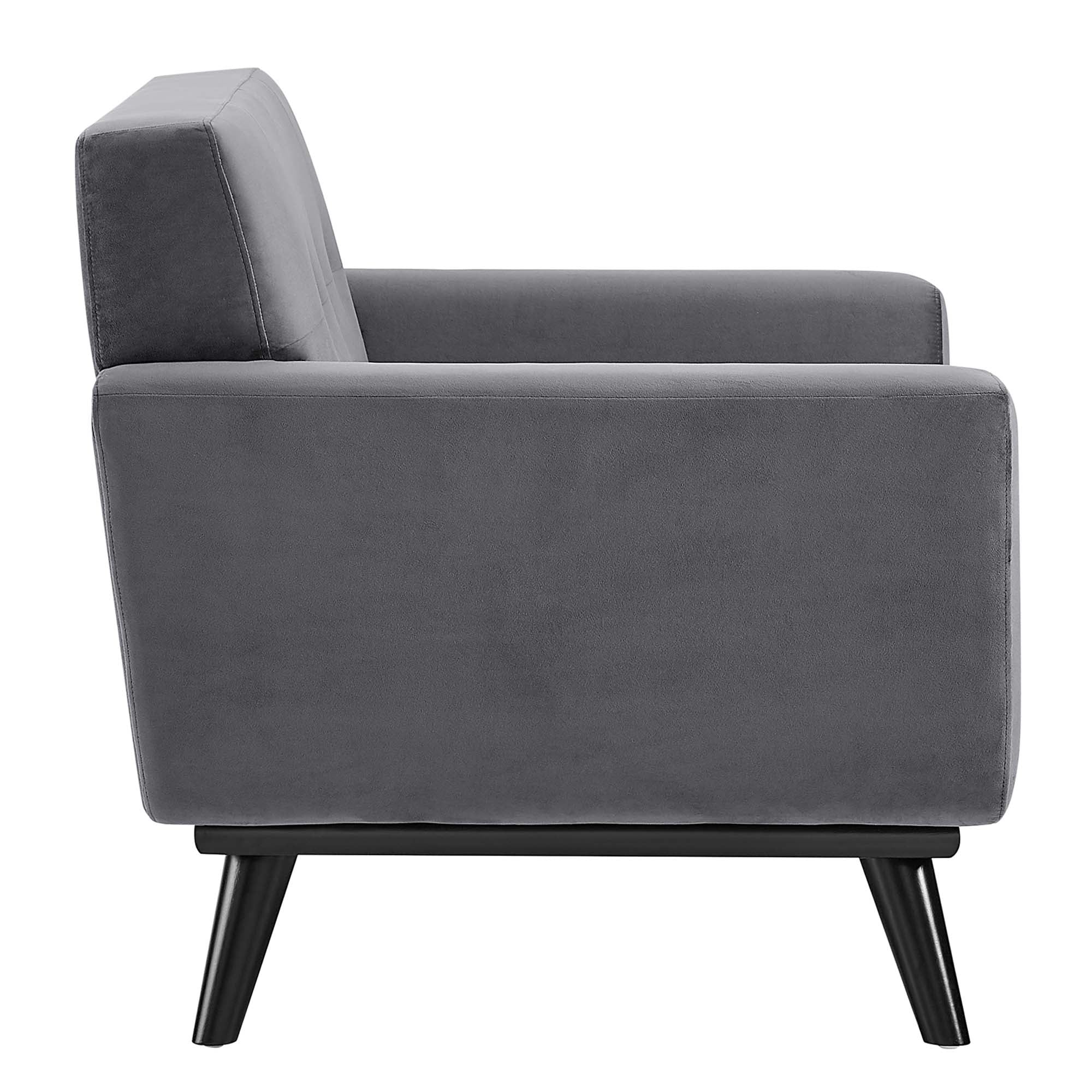 Engage Performance Velvet Armchair - Best Buy Furniture