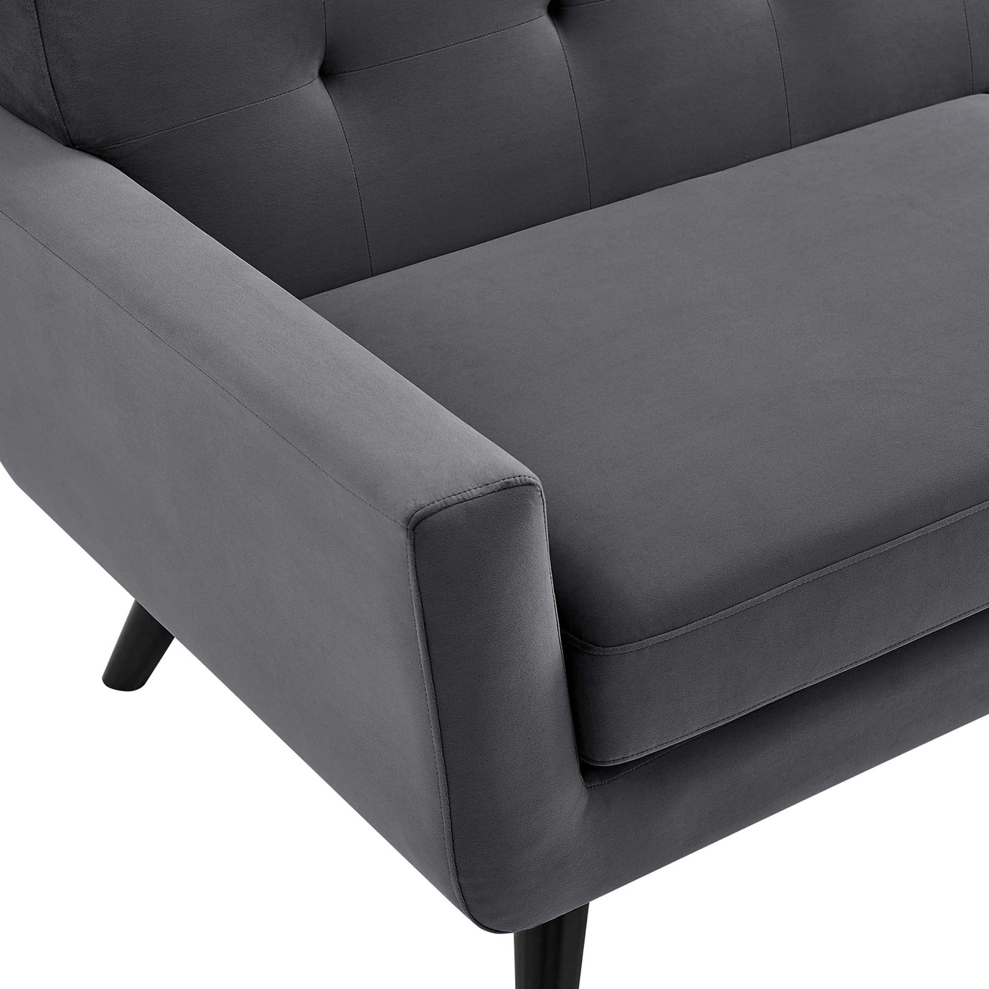 Engage Performance Velvet Armchair - Best Buy Furniture