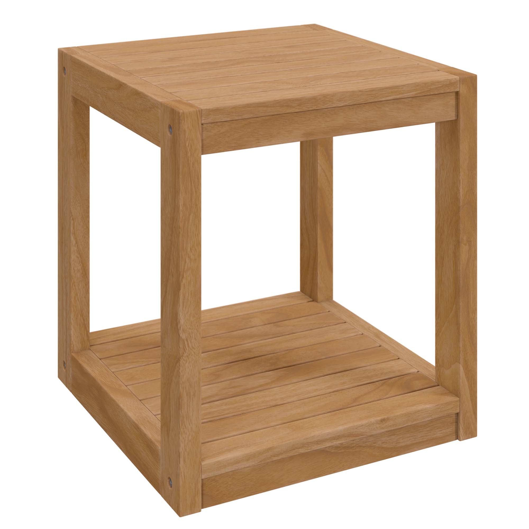 Carlsbad Teak Wood Outdoor Patio Side Table by Modway - Best Buy Furniture