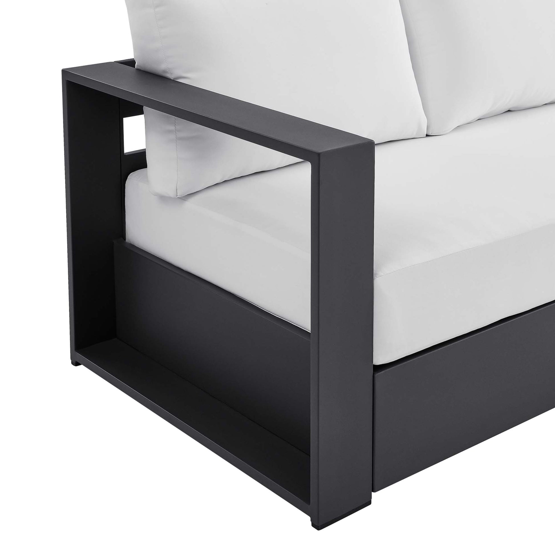 Tahoe Outdoor Patio Powder-Coated Aluminum Sofa by Modway - Best Buy Furniture