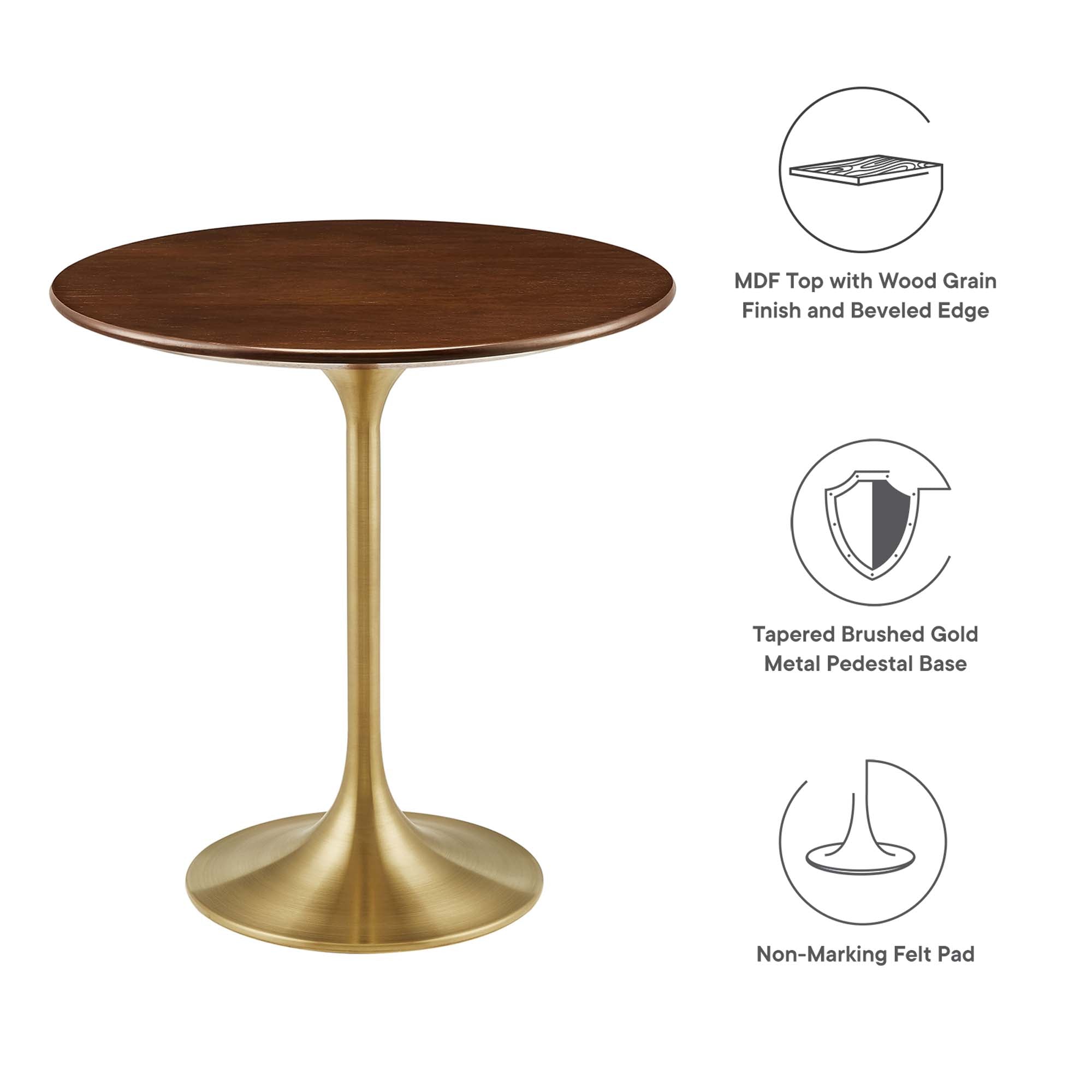 Lippa 20" Round Wood Side Table by Modway - Best Buy Furniture