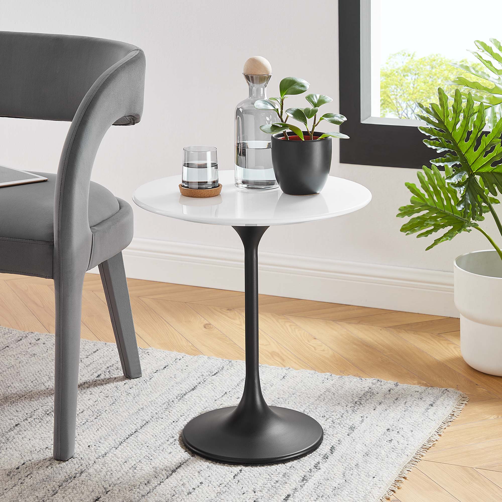 Lippa 20" Round Wood Side Table by Modway - Best Buy Furniture