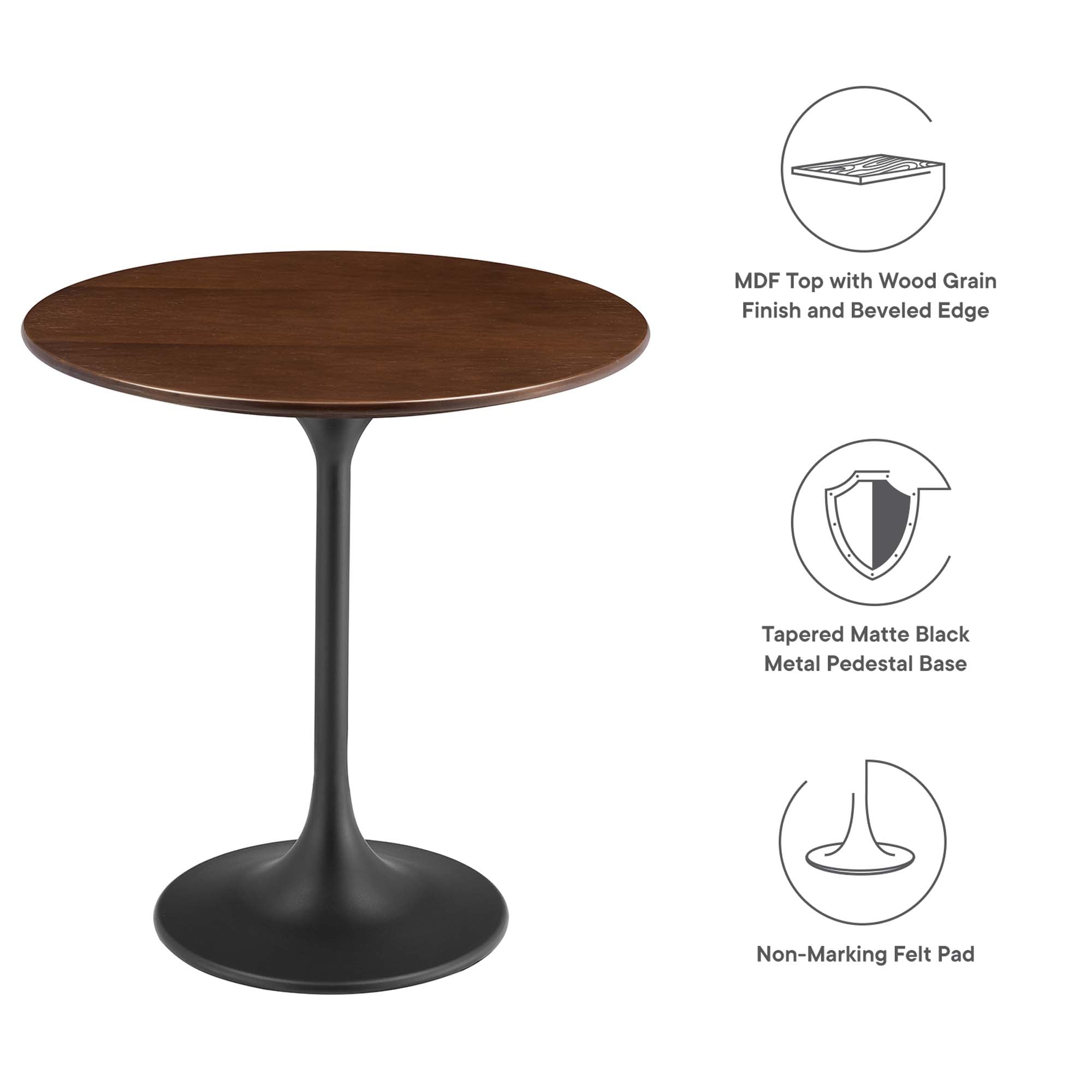 Lippa 20" Round Wood Side Table by Modway - Best Buy Furniture