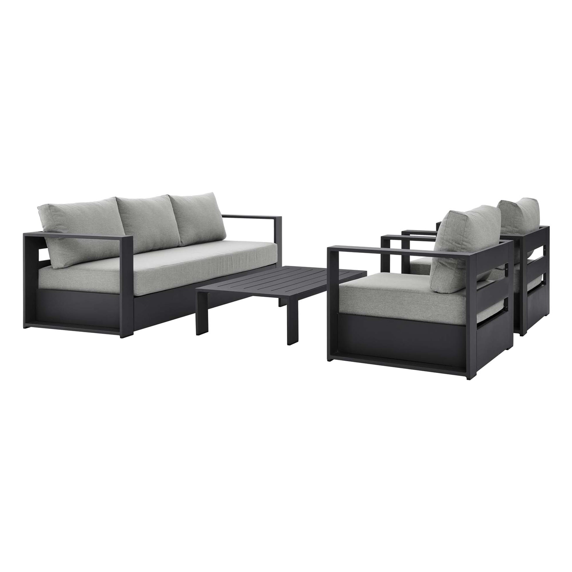 Tahoe 4-Piece Outdoor Patio Powder-Coated Aluminum Set by Modway - Best Buy Furniture