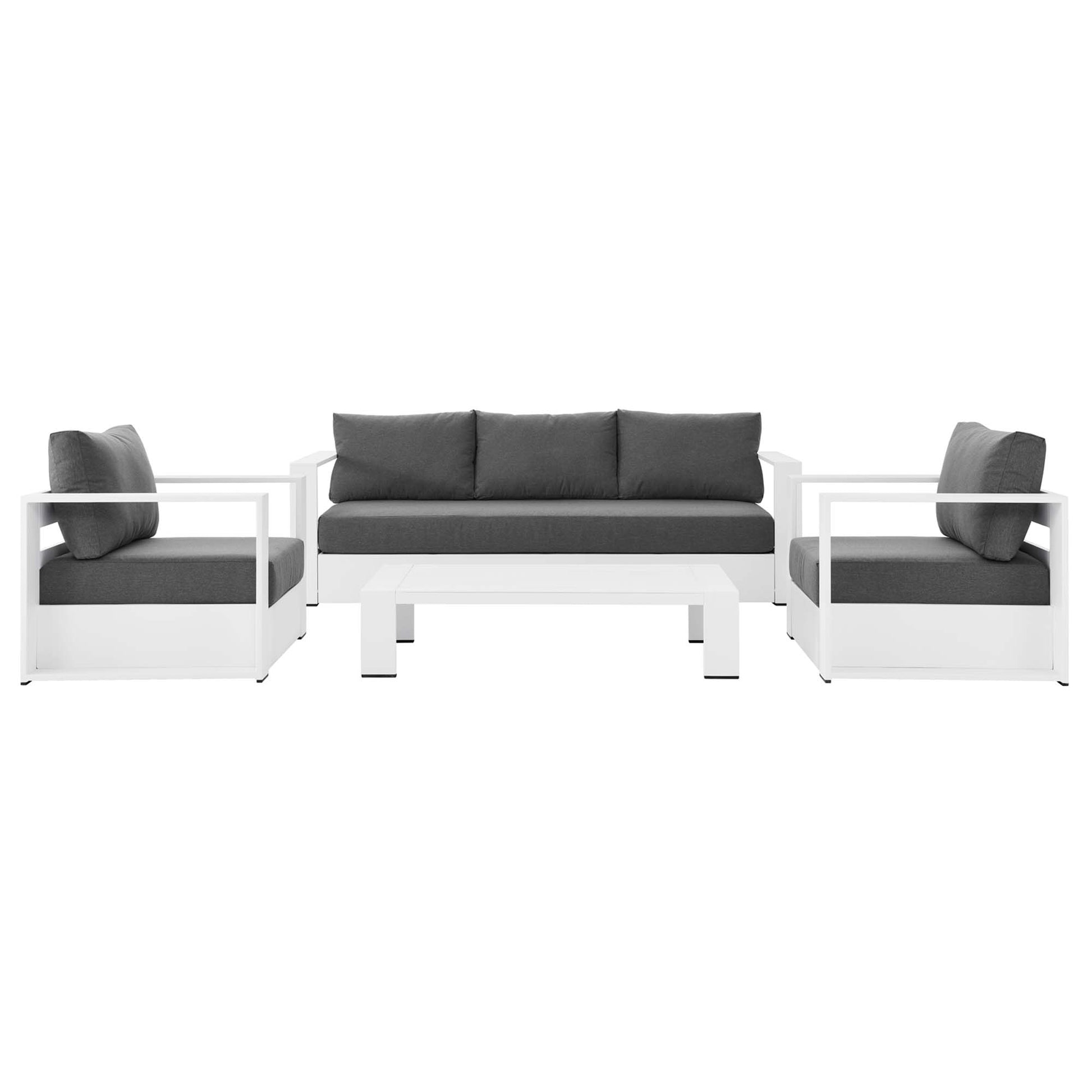 Tahoe 4-Piece Outdoor Patio Powder-Coated Aluminum Set by Modway - Best Buy Furniture