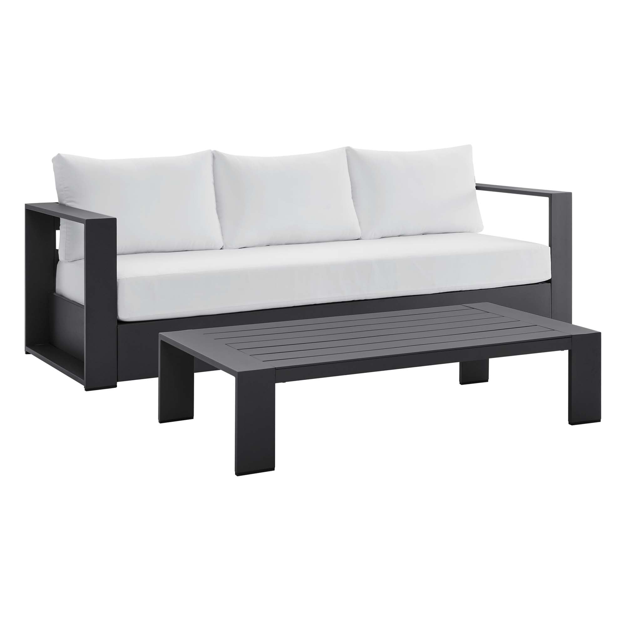 Tahoe 2-Piece Outdoor Patio Powder-Coated Aluminum Set by Modway - Best Buy Furniture