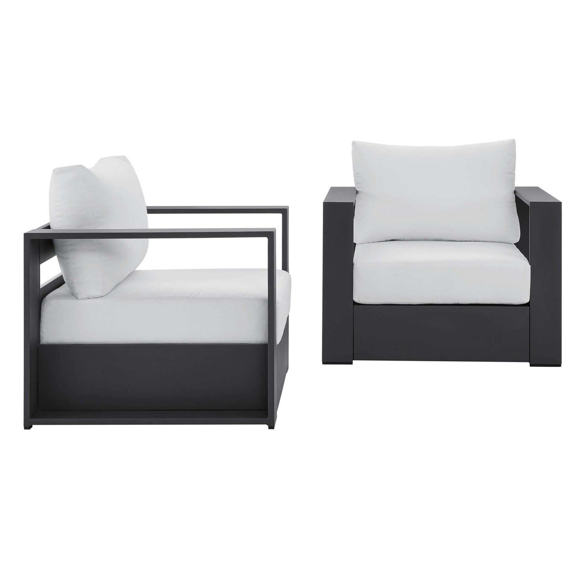 Tahoe 2-Piece Outdoor Patio Powder-Coated Aluminum Armchair Set by Modway - Best Buy Furniture