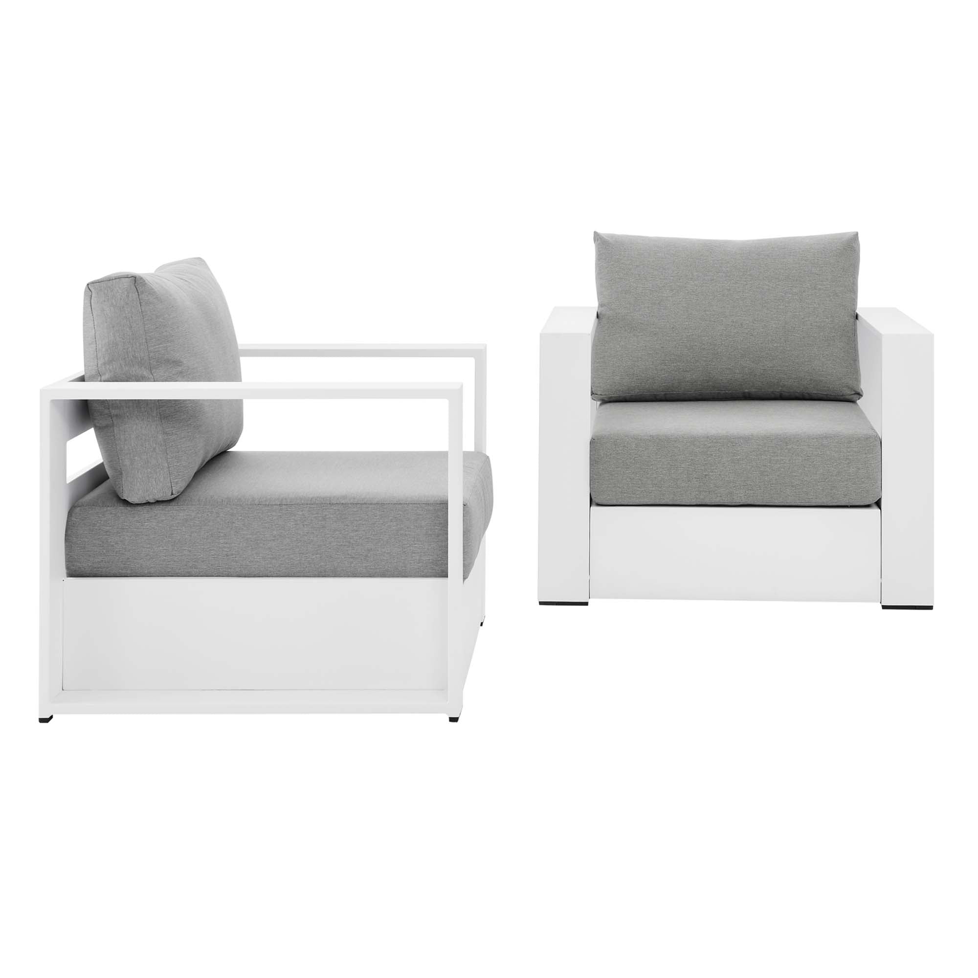 Tahoe 2-Piece Outdoor Patio Powder-Coated Aluminum Armchair Set by Modway - Best Buy Furniture