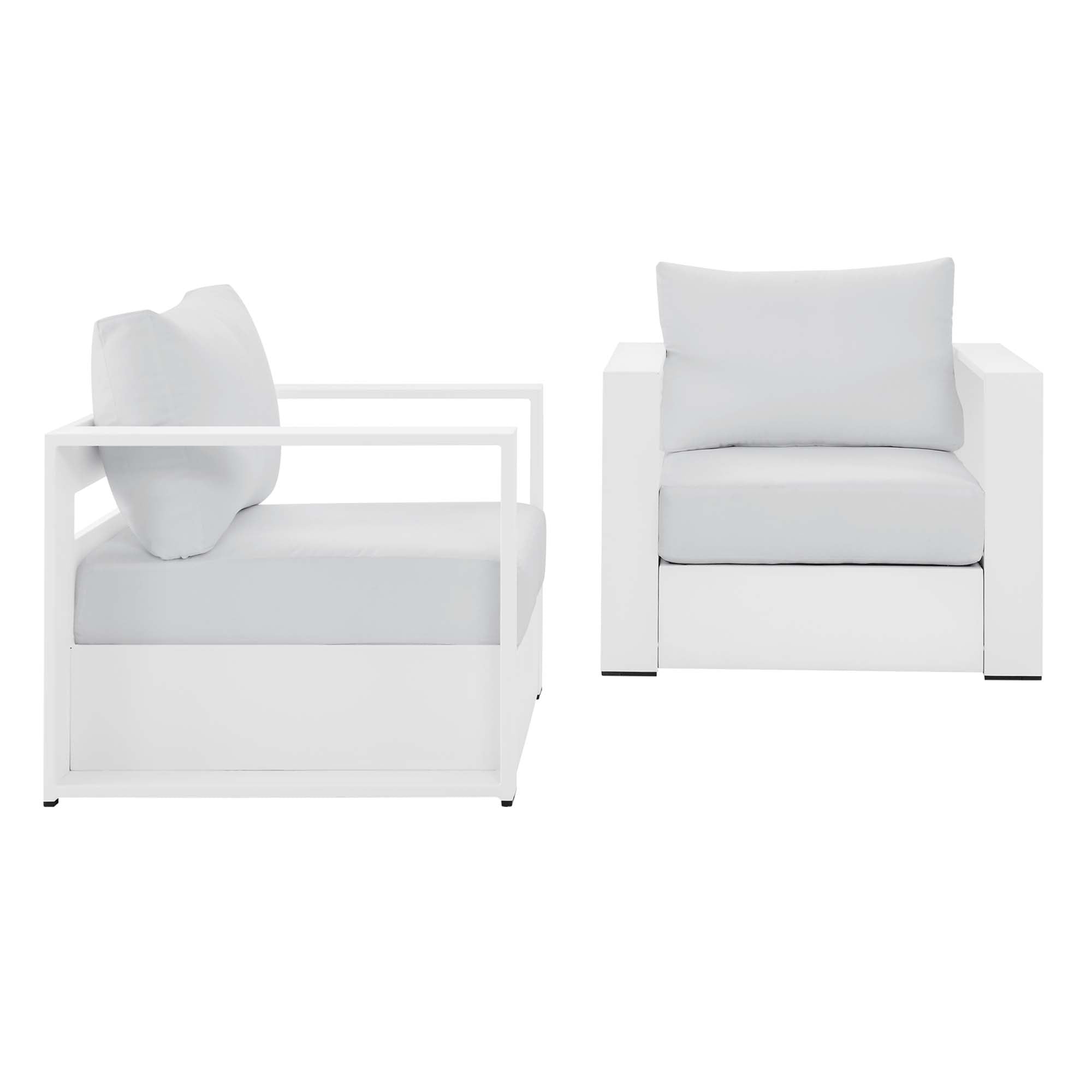 Tahoe 2-Piece Outdoor Patio Powder-Coated Aluminum Armchair Set by Modway - Best Buy Furniture