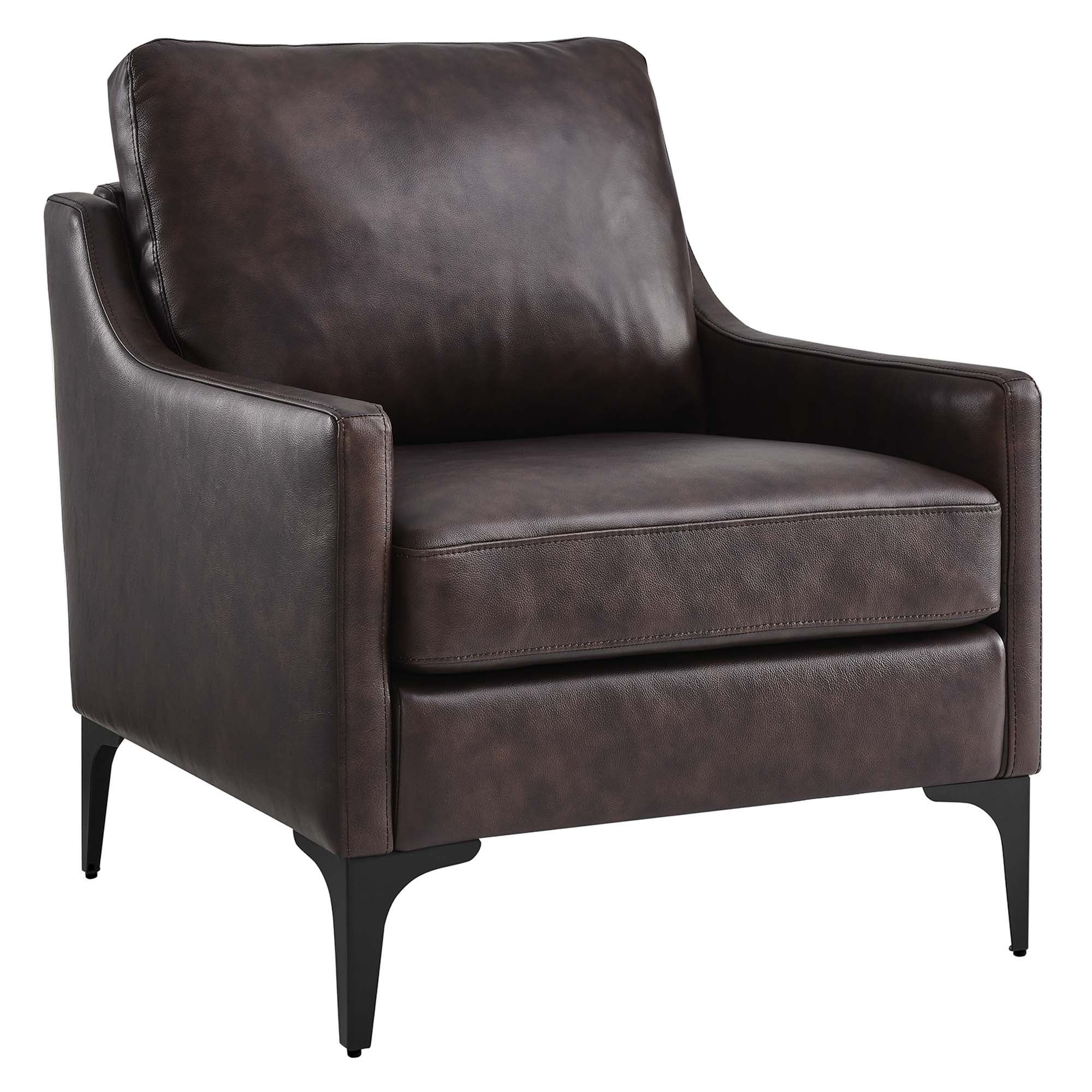 Corland Leather Armchair by Modway - Best Buy Furniture