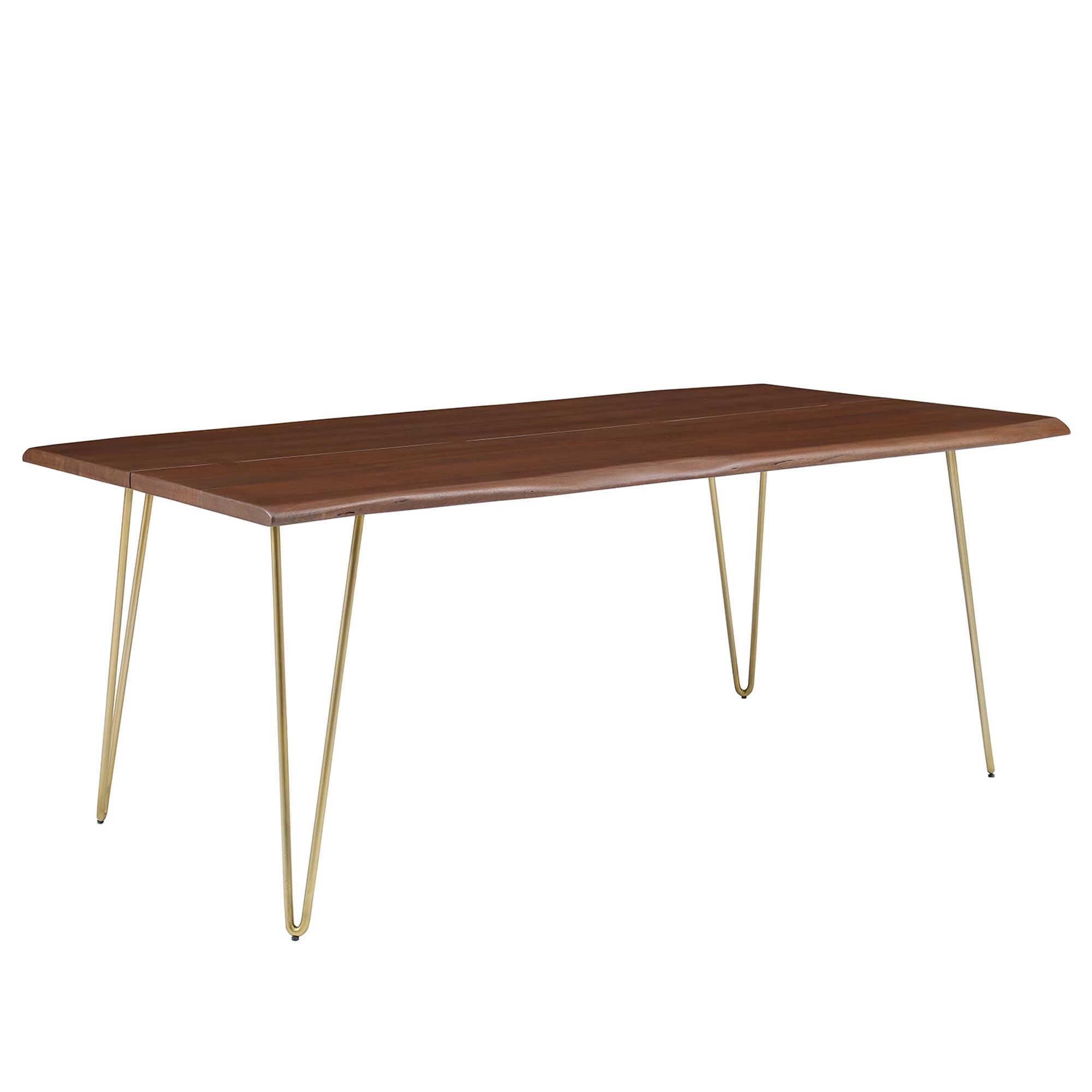 Ardor 74" Live Edge Acacia Wood Acacia Wood Dining Table by Modway - Best Buy Furniture