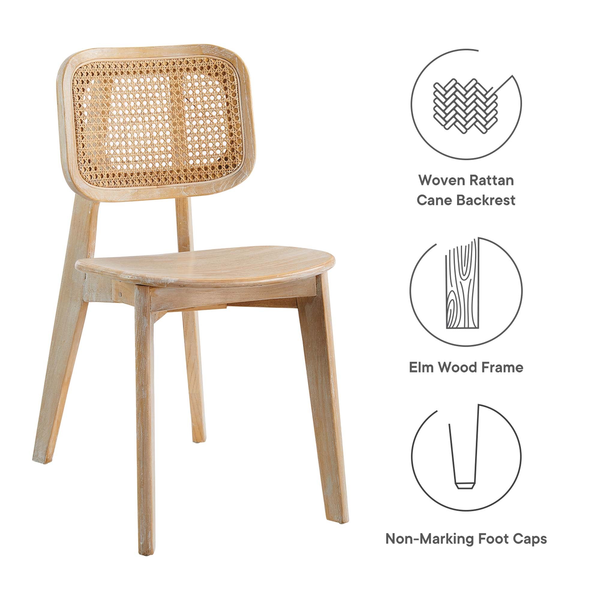 Habitat Wood Dining Side Chair Set of 2 by Modway - Best Buy Furniture