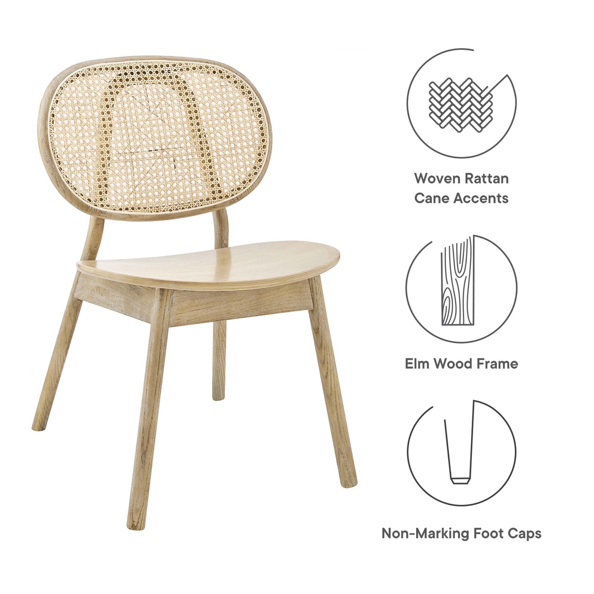 Malina Wood Dining Side Chair Set of 2 by Modway - Best Buy Furniture