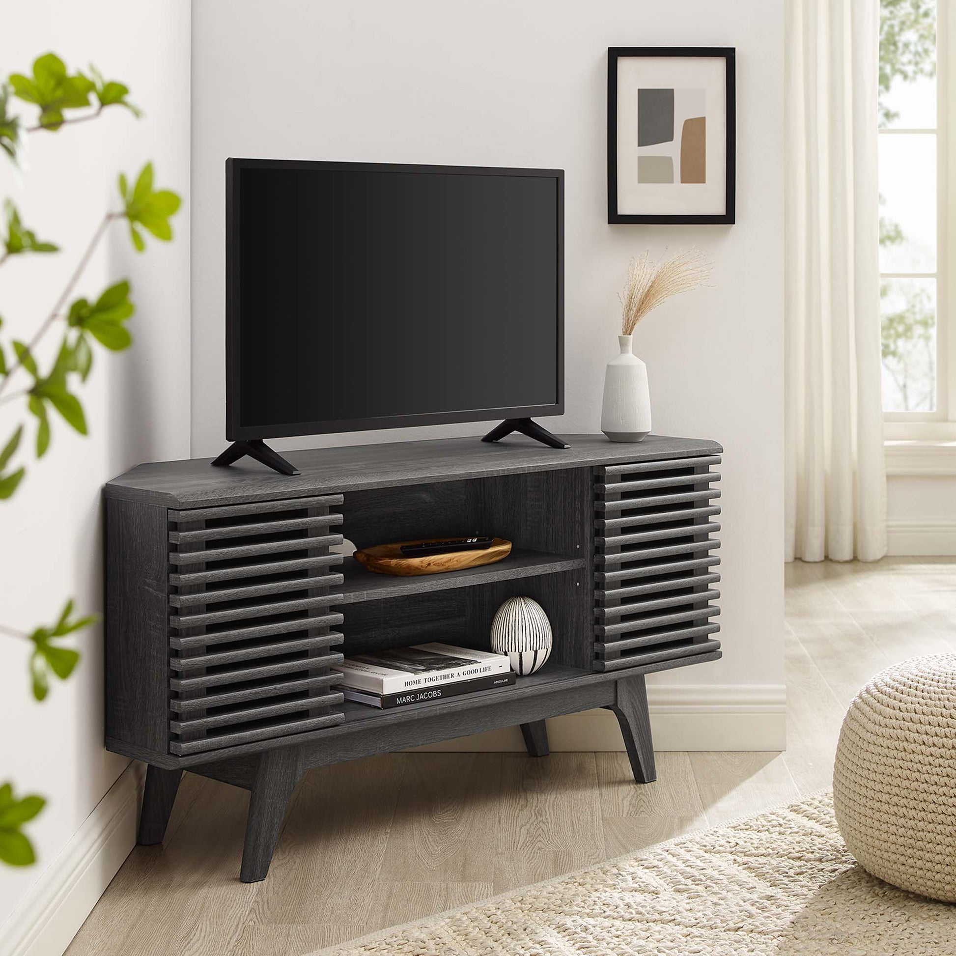 Render 46" Corner TV Stand - Best Buy Furniture