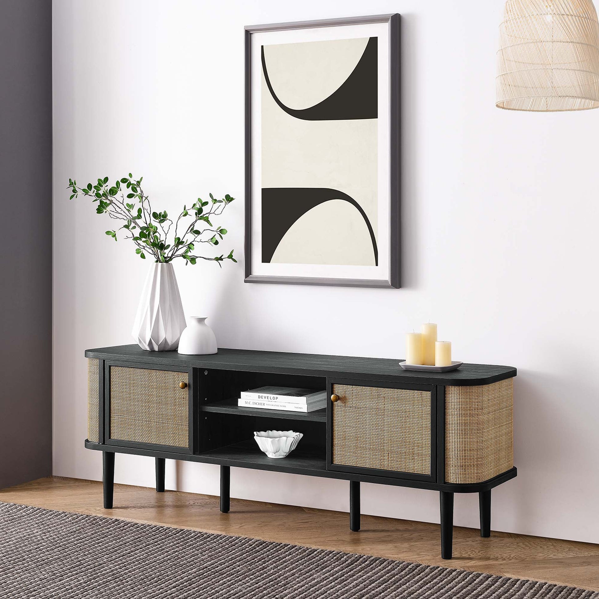 Miramar 60'' Wood TV Stand - Best Buy Furniture
