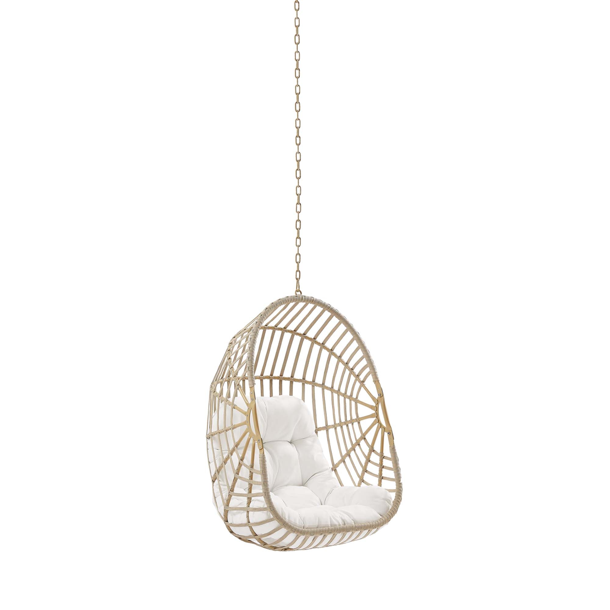 Amalie Wicker Rattan Outdoor Patio Rattan Swing Chair without Stand by Modway - Best Buy Furniture