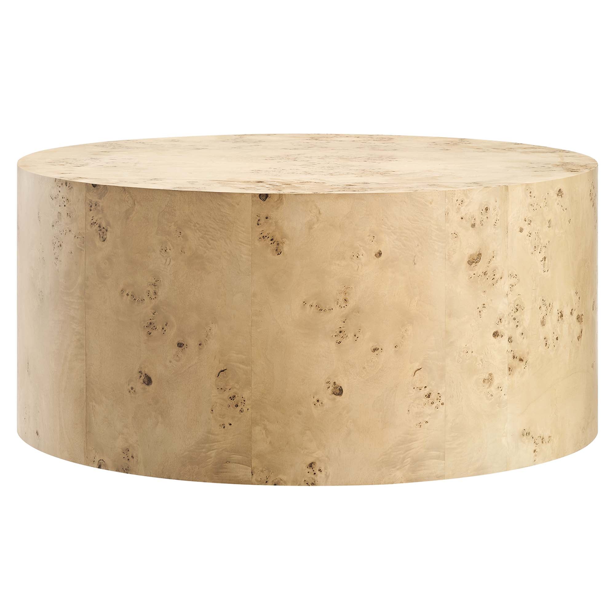 Cosmos 35" Round Burl Wood Coffee Table by Modway - Best Buy Furniture