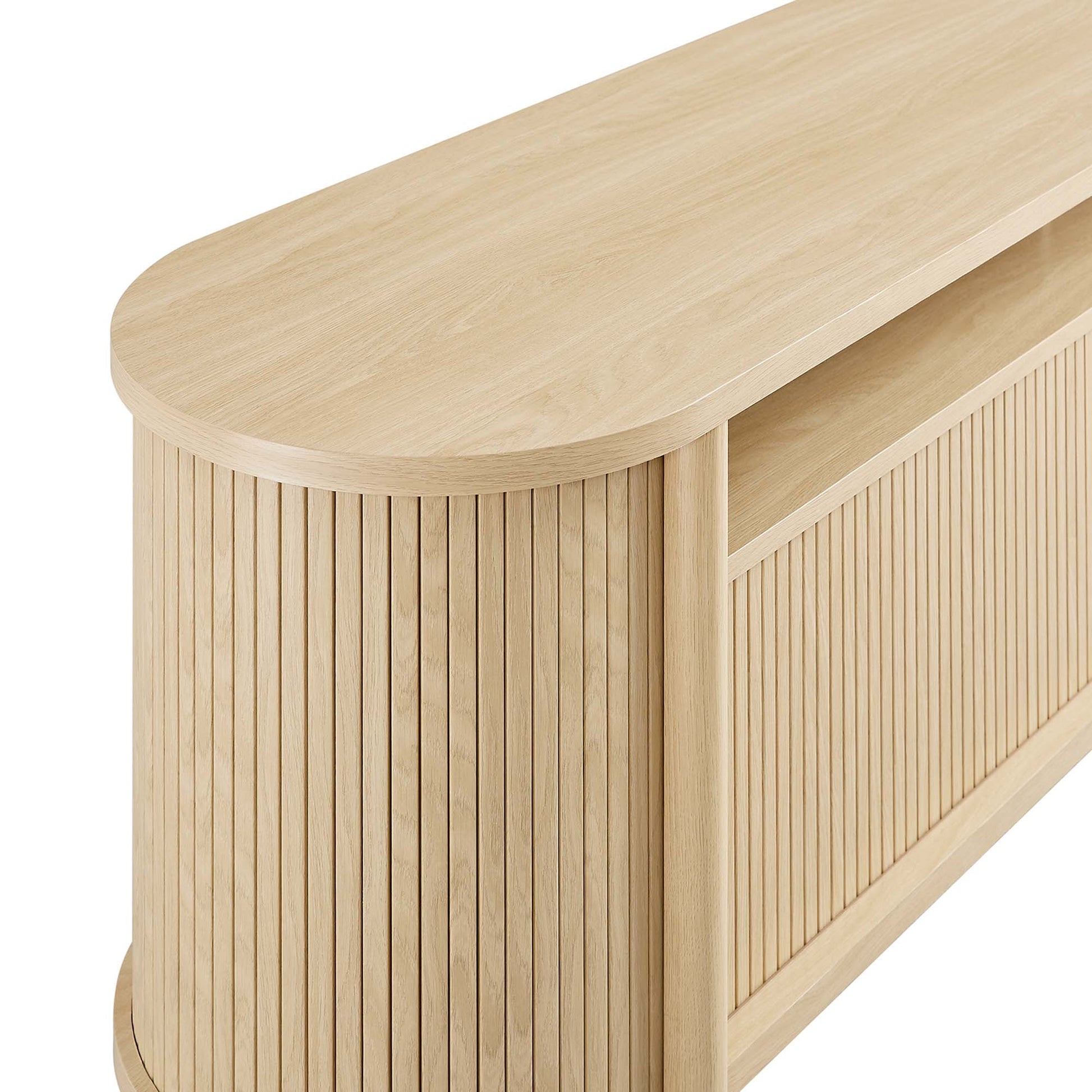 Cadence 71" Curved TV Stand - Best Buy Furniture