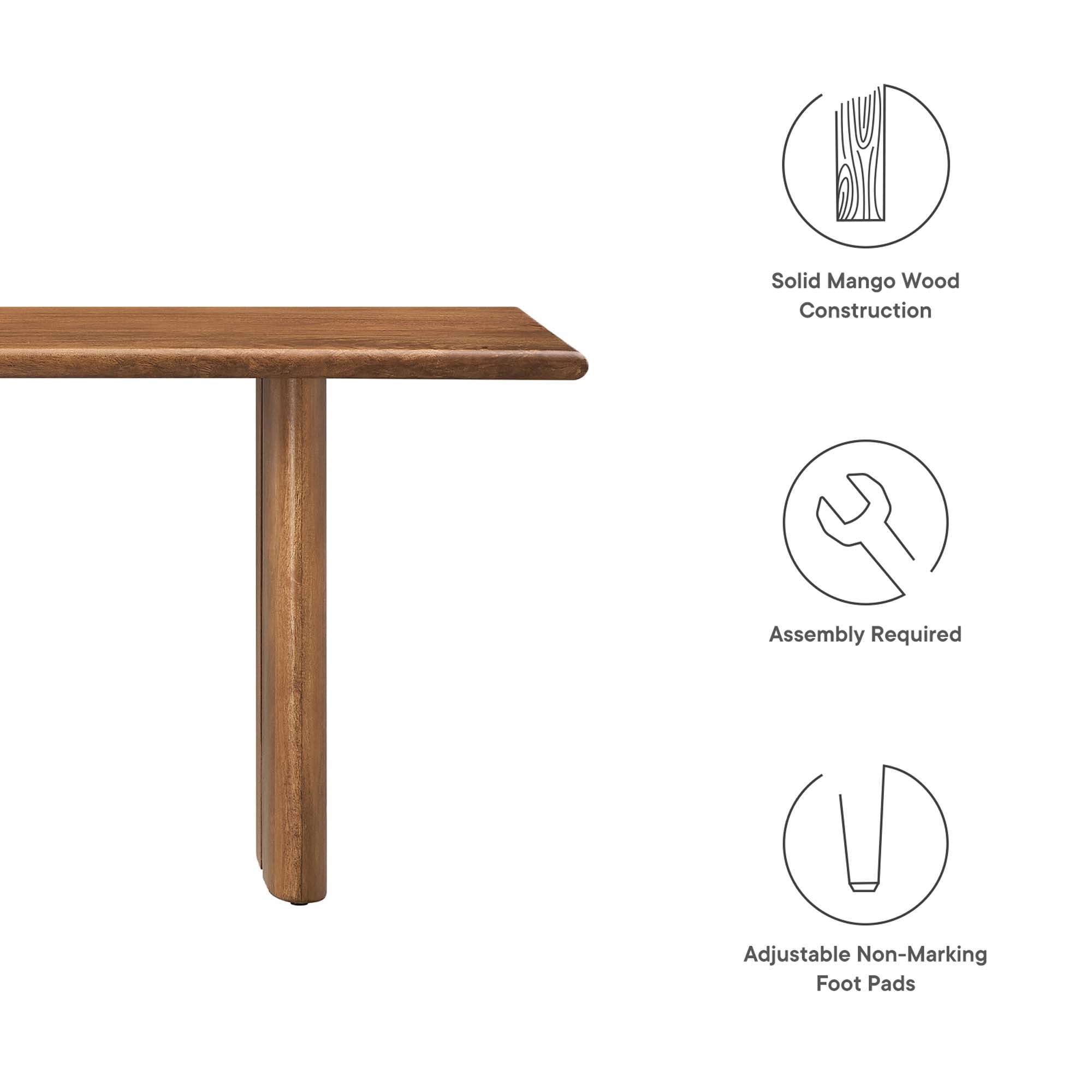 Amistad 58" Wood Bench by Modway - Best Buy Furniture