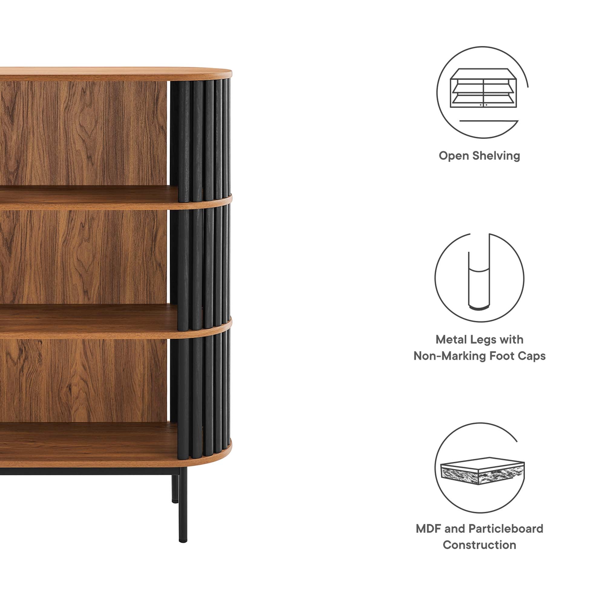 Fortitude Three Tier Display Cabinet by Modway - Best Buy Furniture