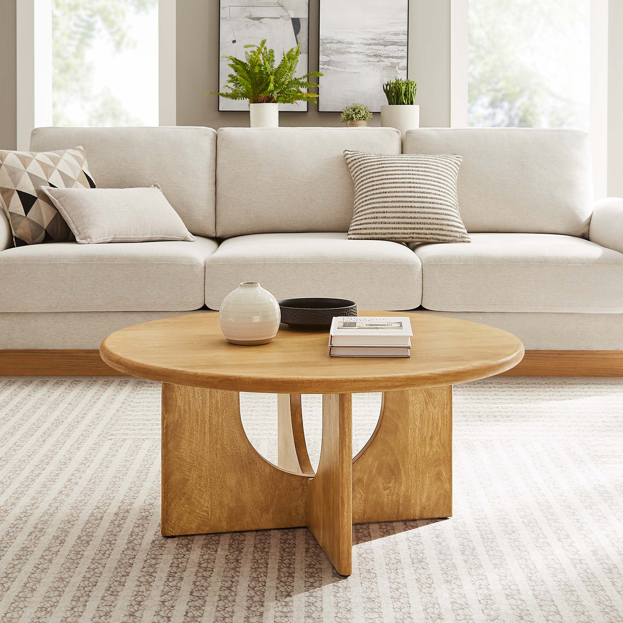 Rivian Round 34" Coffee Table - Best Buy Furniture