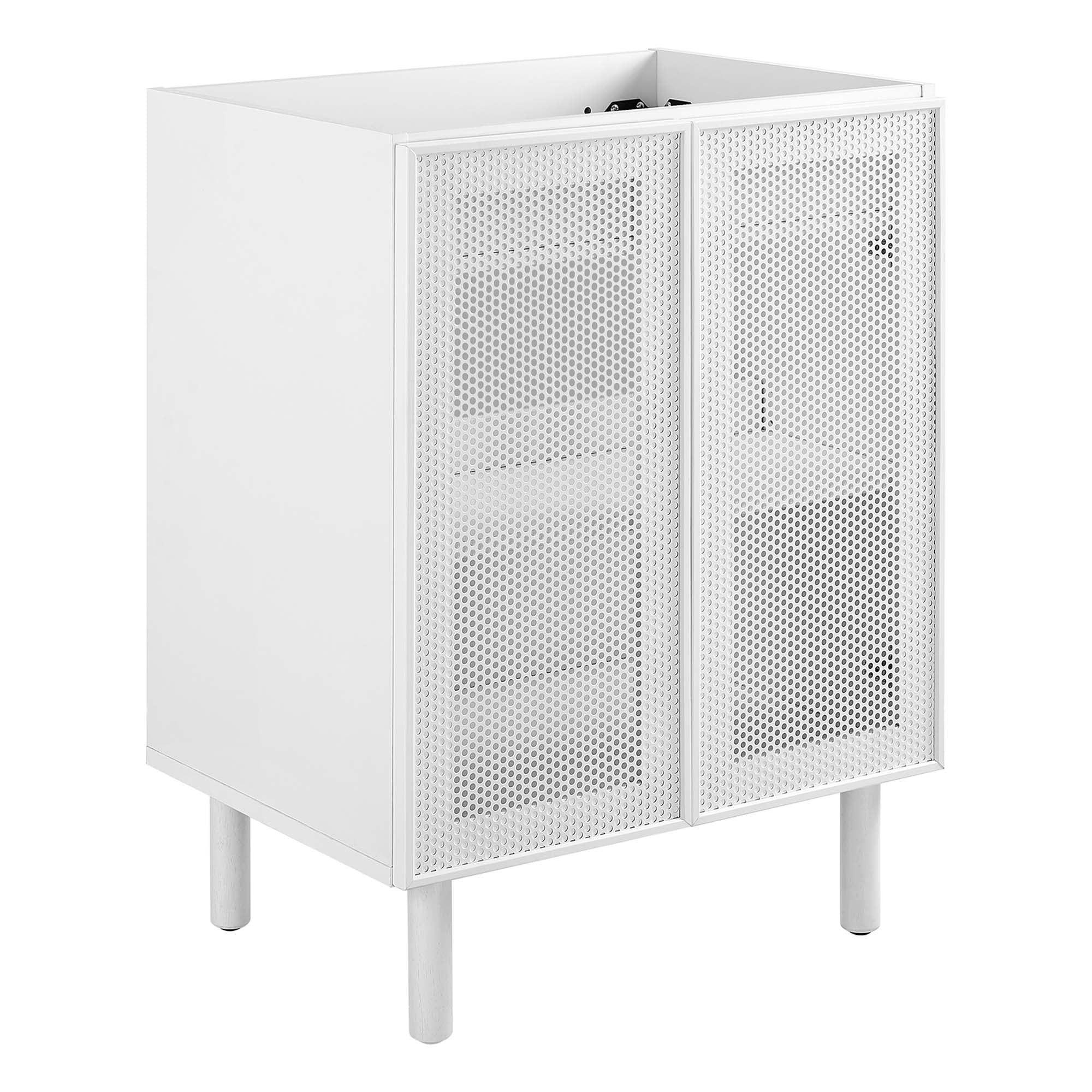 Calla 24" Perforated Metal Bathroom Vanity Cabinet (Sink Basin Not Included) by Modway - Best Buy Furniture
