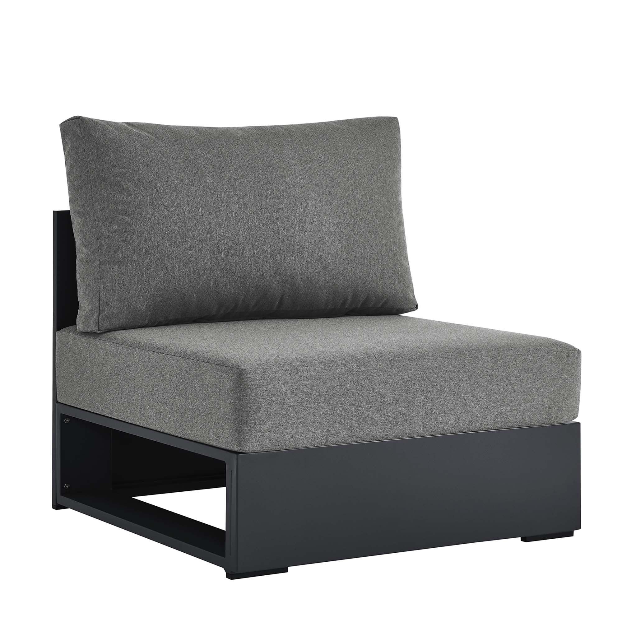 Tahoe Outdoor Patio Powder-Coated Aluminum Modular Armless Chair by Modway - Best Buy Furniture