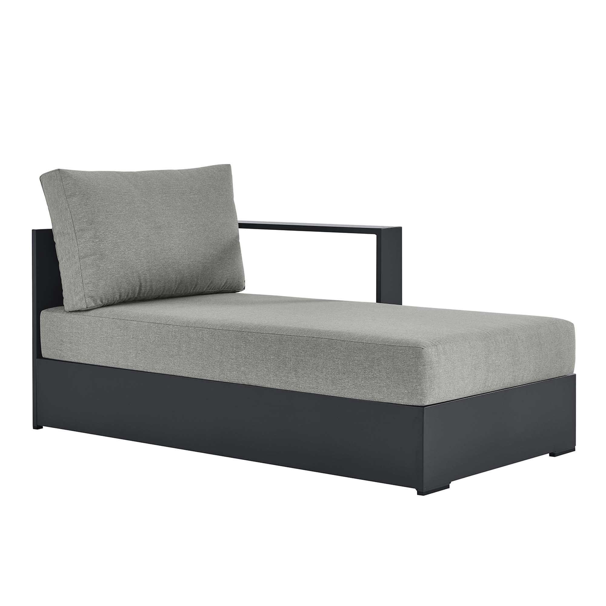 Tahoe Outdoor Patio Powder-Coated Aluminum Modular Right-Facing Chaise Lounge by Modway - Best Buy Furniture