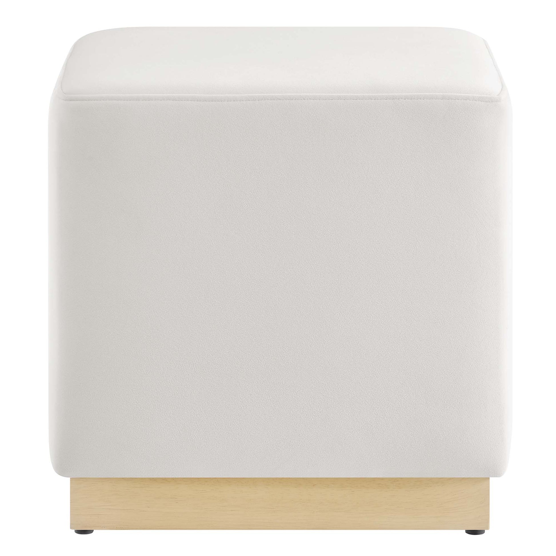 Tilden 17" Square Performance Velvet Upholstered Ottoman by Modway - Best Buy Furniture