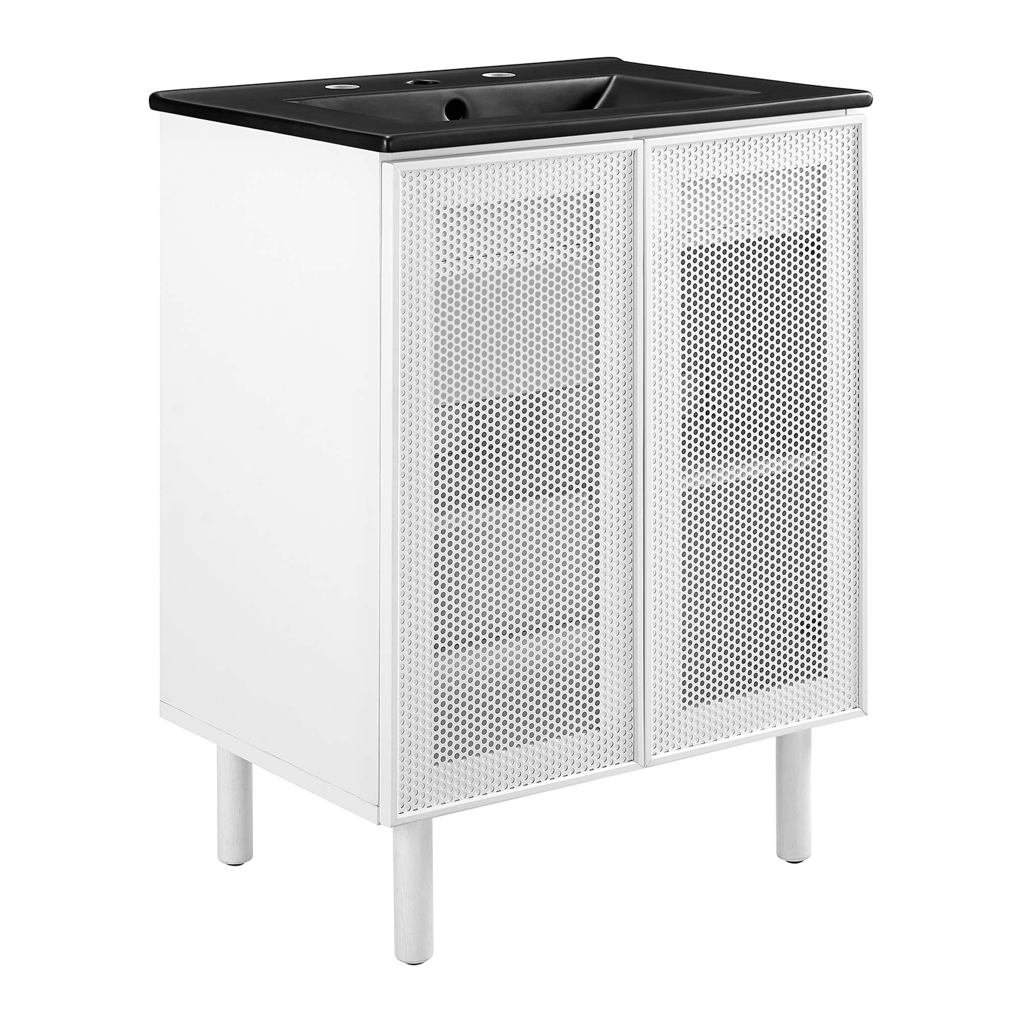 Calla 24" Perforated Metal Bathroom Vanity by Modway - Best Buy Furniture
