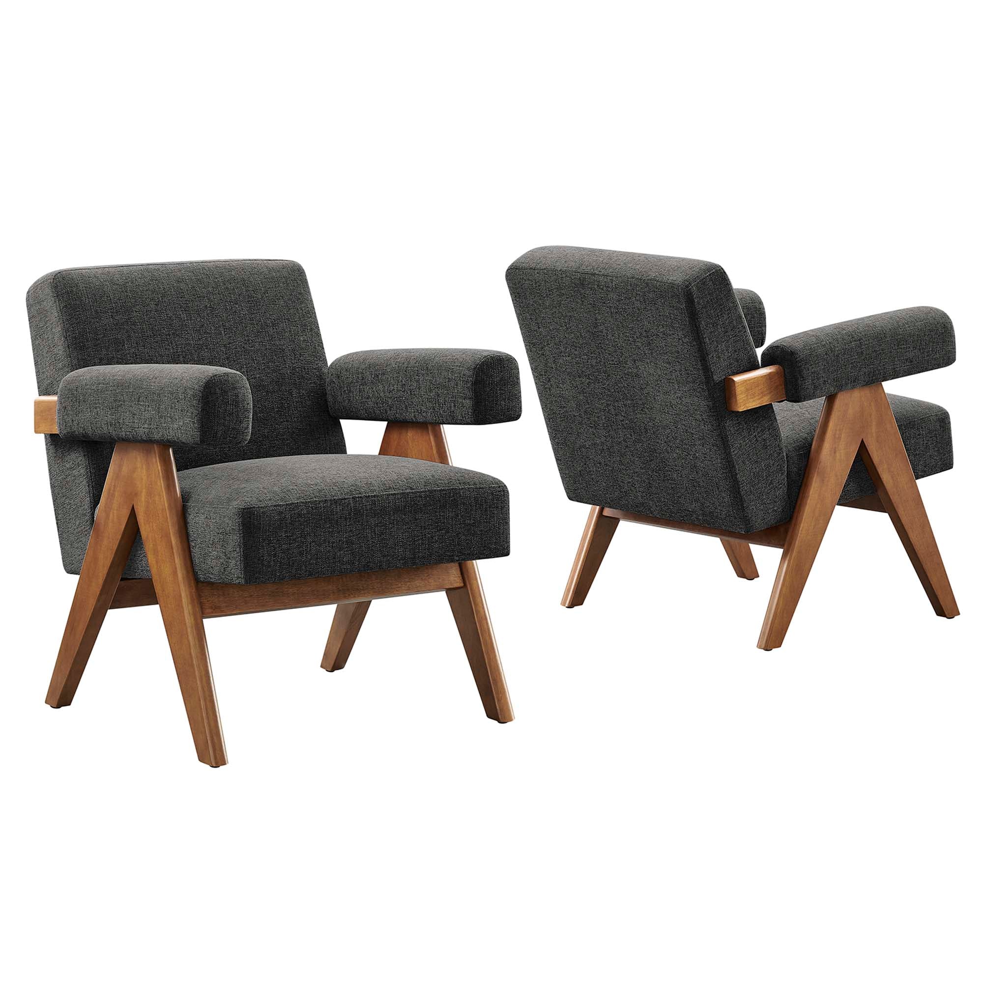 Lyra Fabric Armchair Set of 2 by Modway - Best Buy Furniture