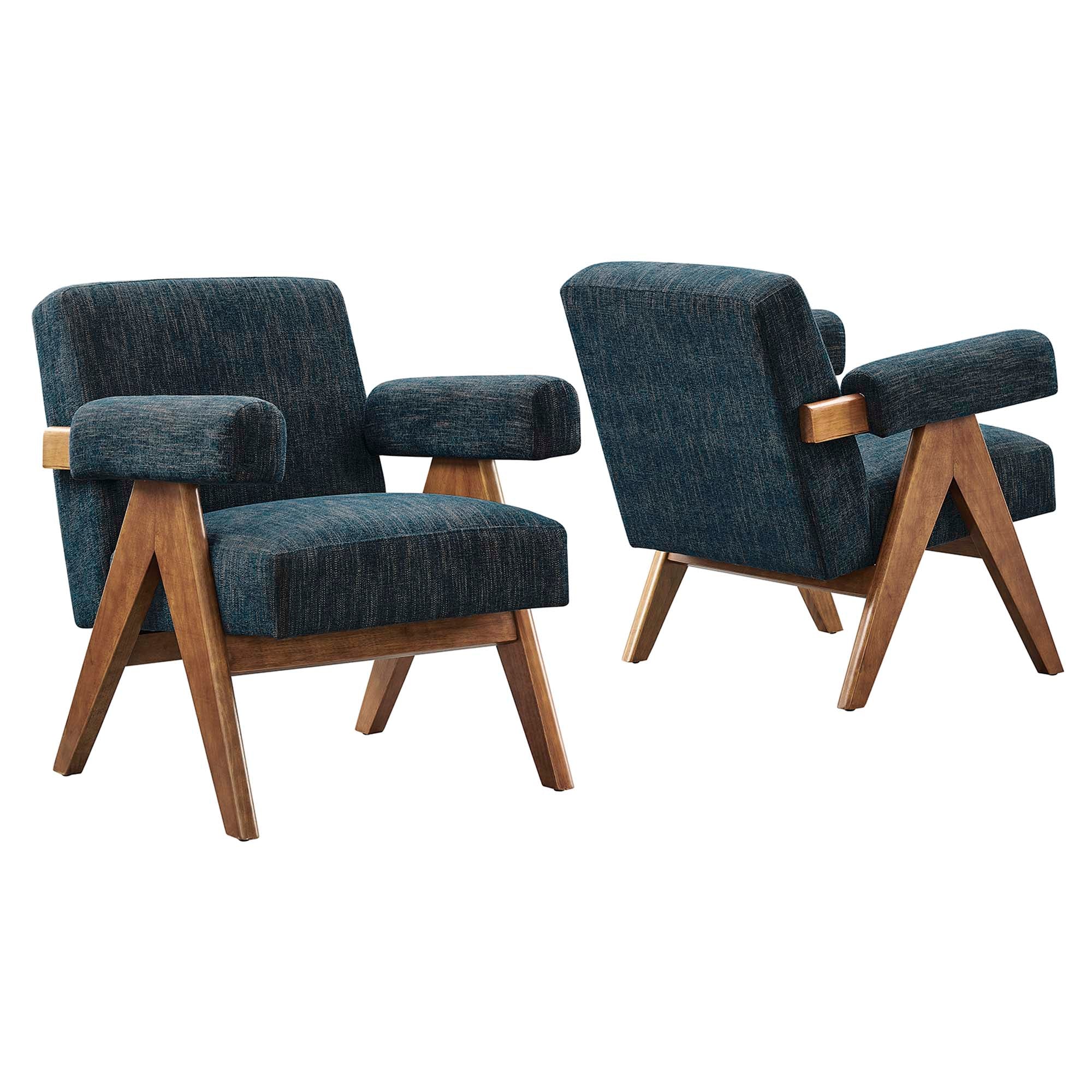 Lyra Fabric Armchair Set of 2 by Modway - Best Buy Furniture