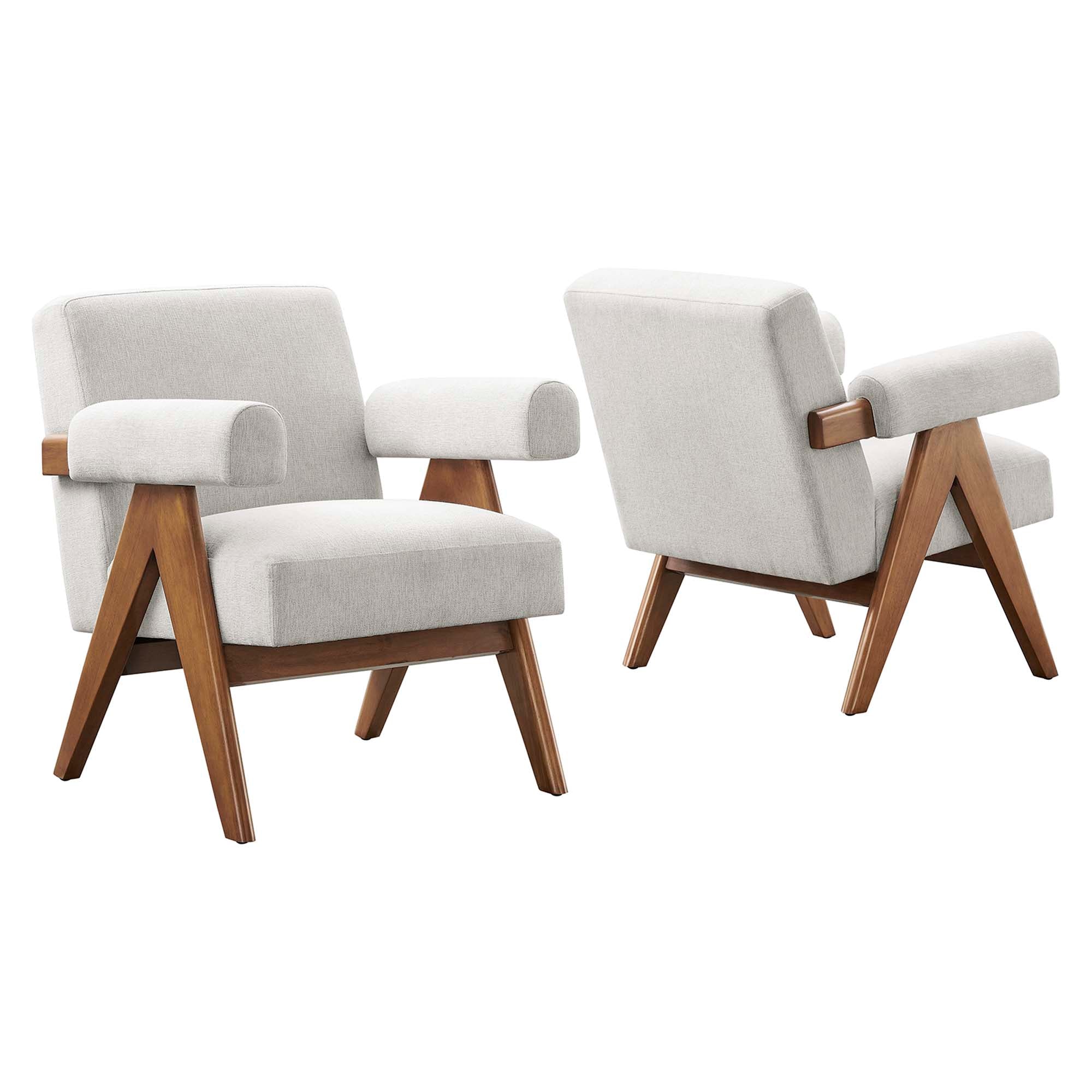 Lyra Fabric Armchair Set of 2 by Modway - Best Buy Furniture