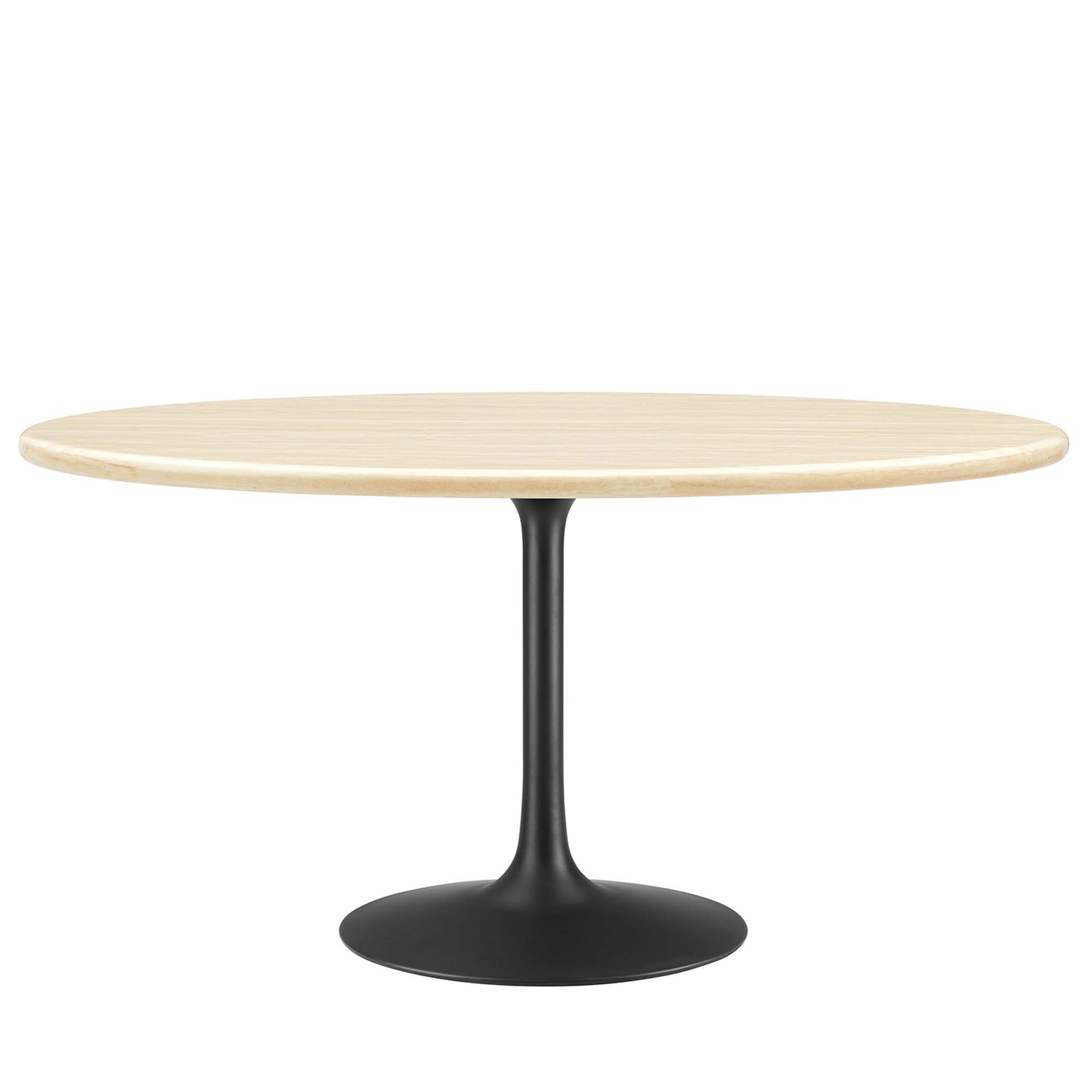 Lippa 60" Oval Faux Travertine Dining Table by Modway - Best Buy Furniture