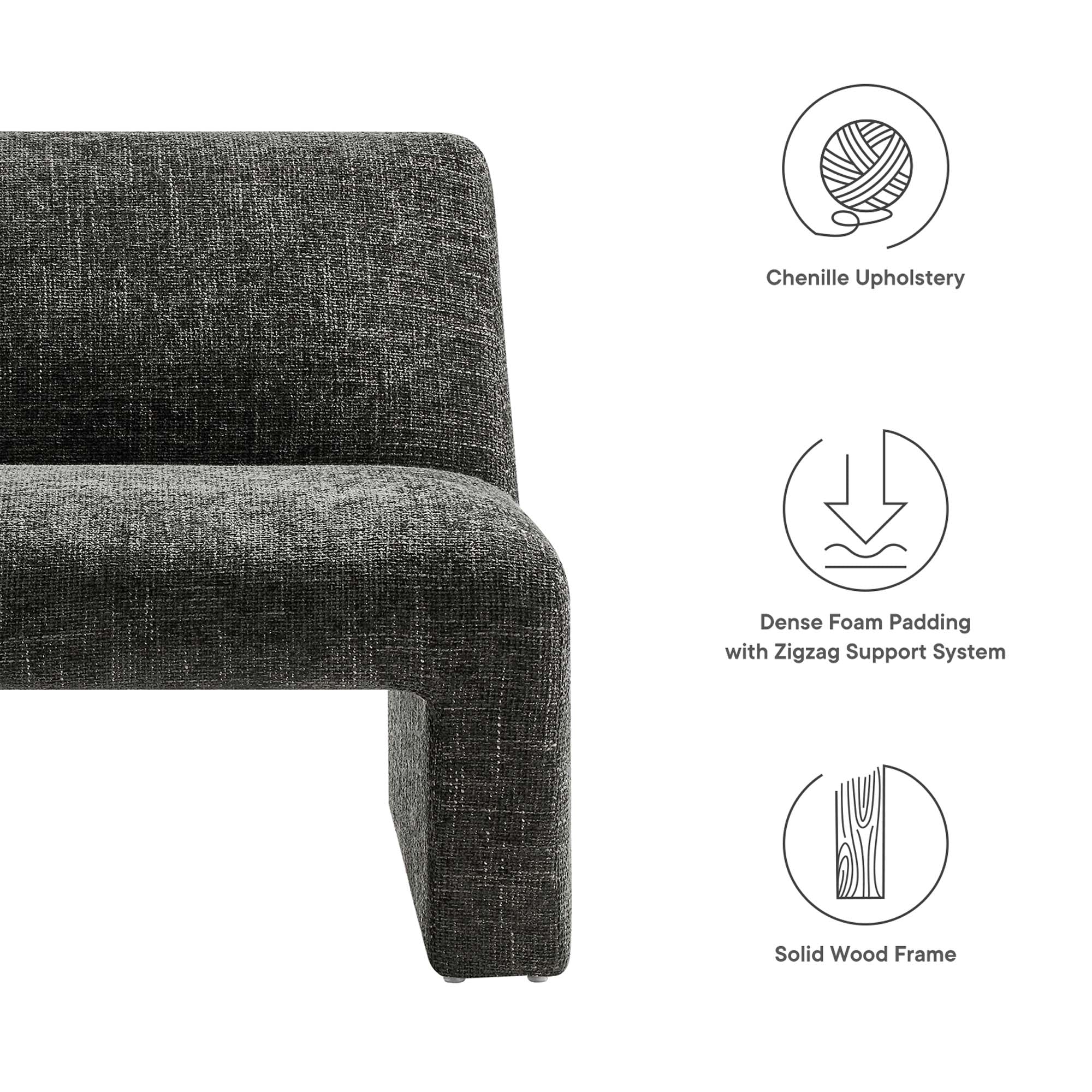 Amita Chenille Upholstered Accent Chair by Modway - Best Buy Furniture
