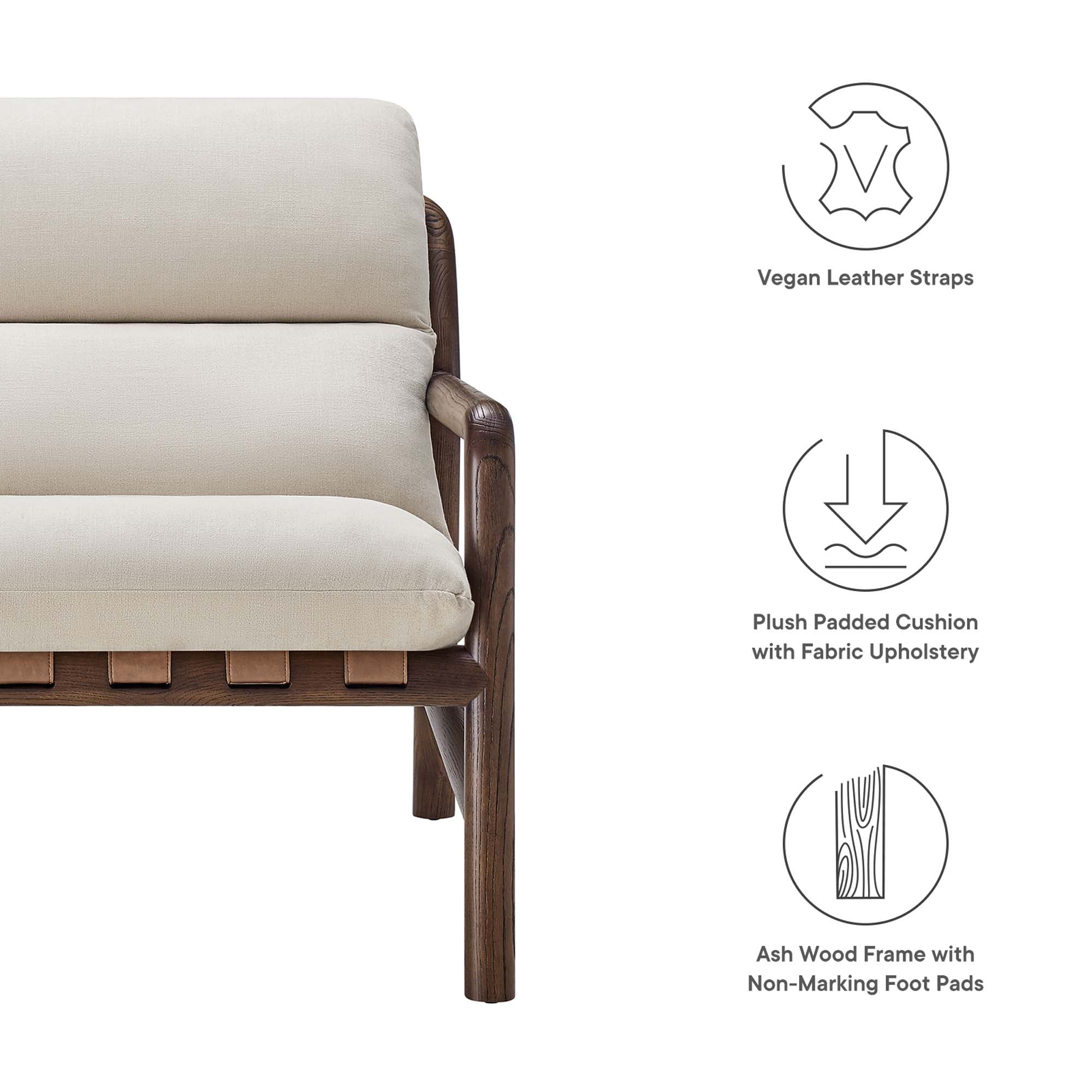 Paxton Wood Sling Chair by Modway - Best Buy Furniture