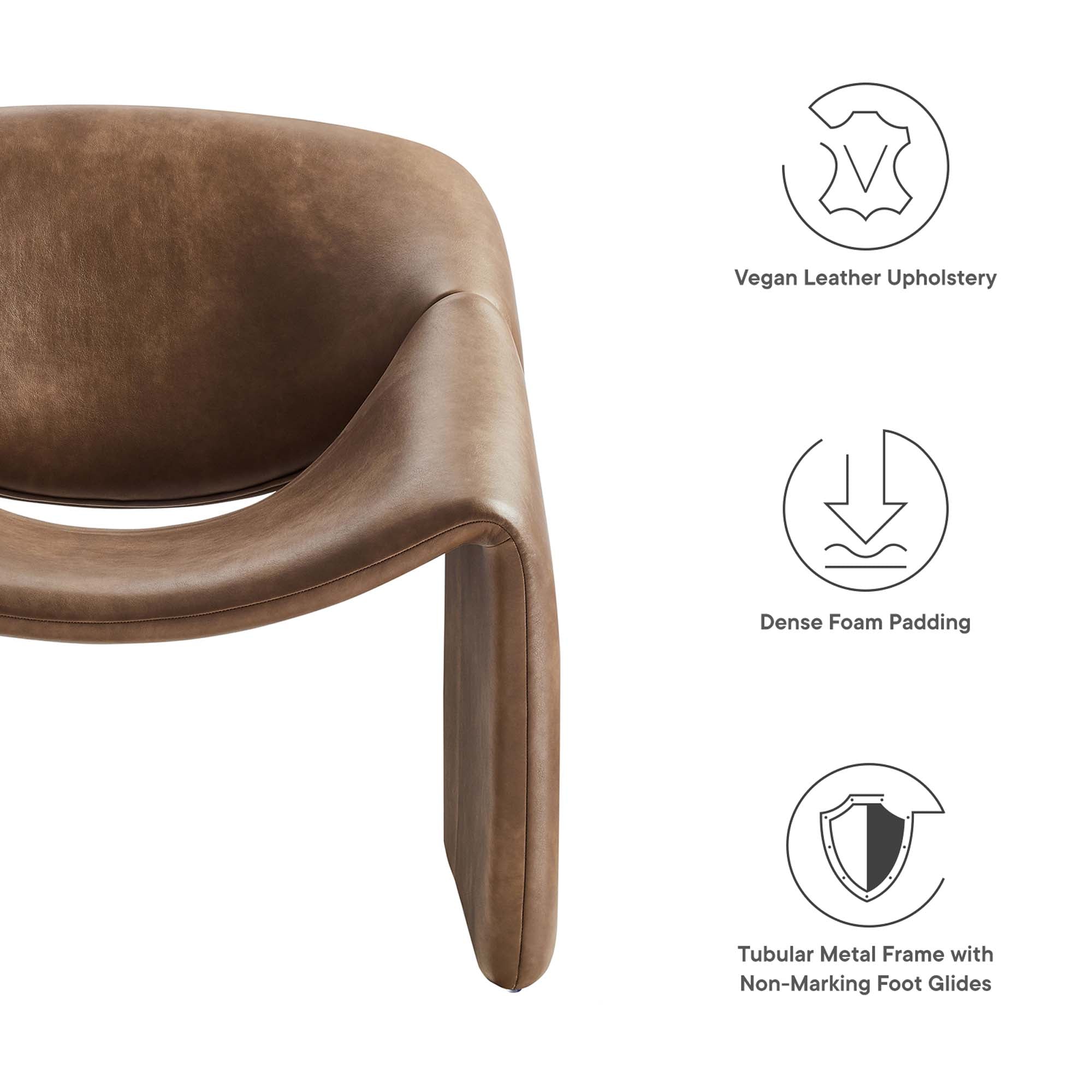 Vivi Vegan Leather Accent Chair by Modway - Best Buy Furniture