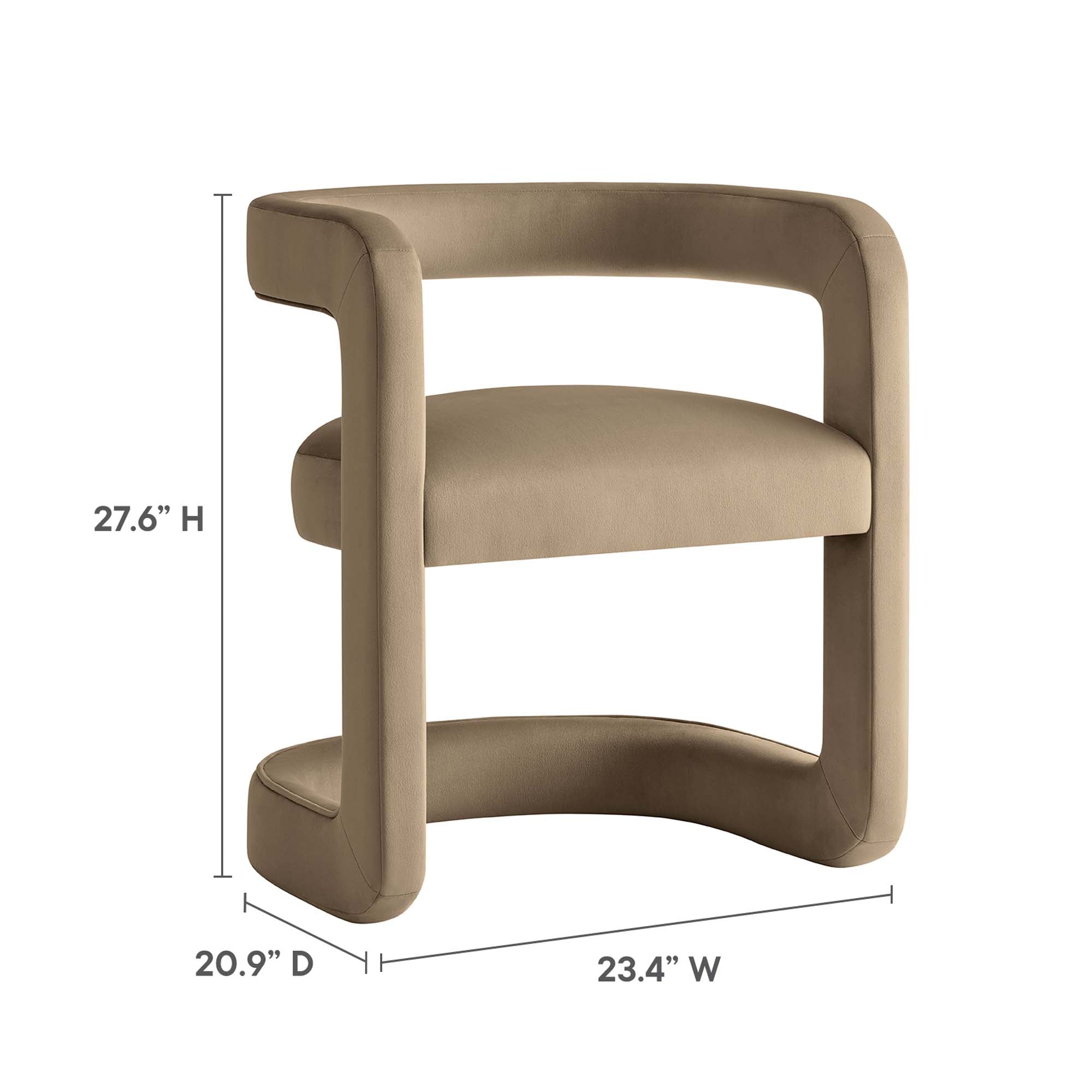 Winslow Performance Velvet Barrel Accent Chair - Best Buy Furniture