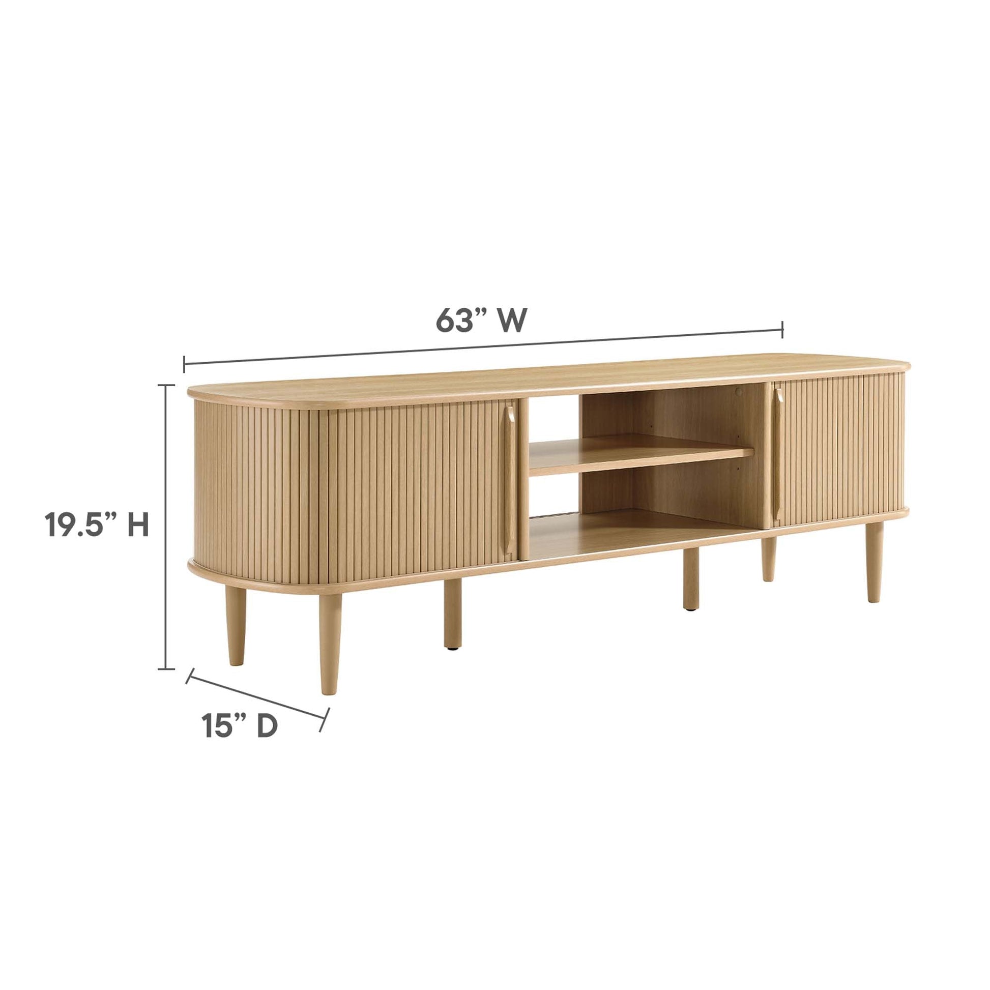 Contour 63" Wood TV Stand - Best Buy Furniture