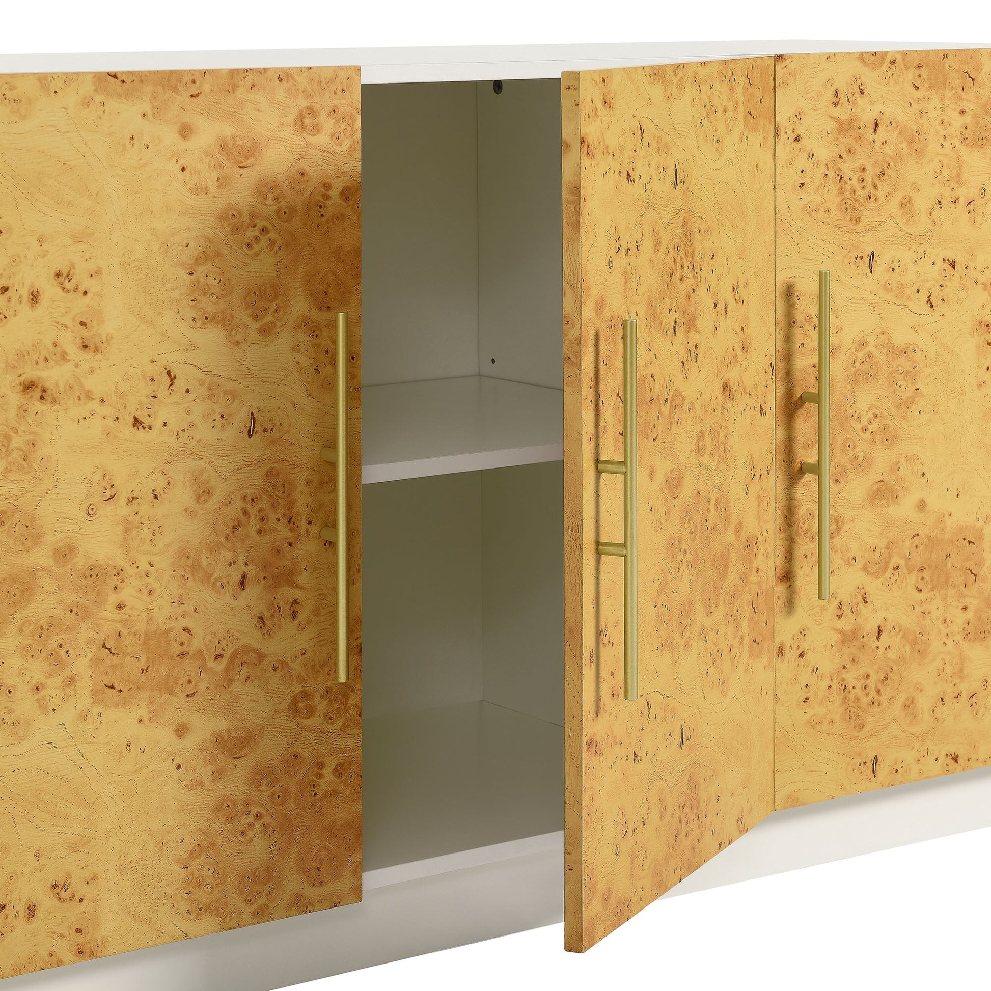 Abel 69 Inch Burl Wood Sideboard Buffet TV Stand - Best Buy Furniture