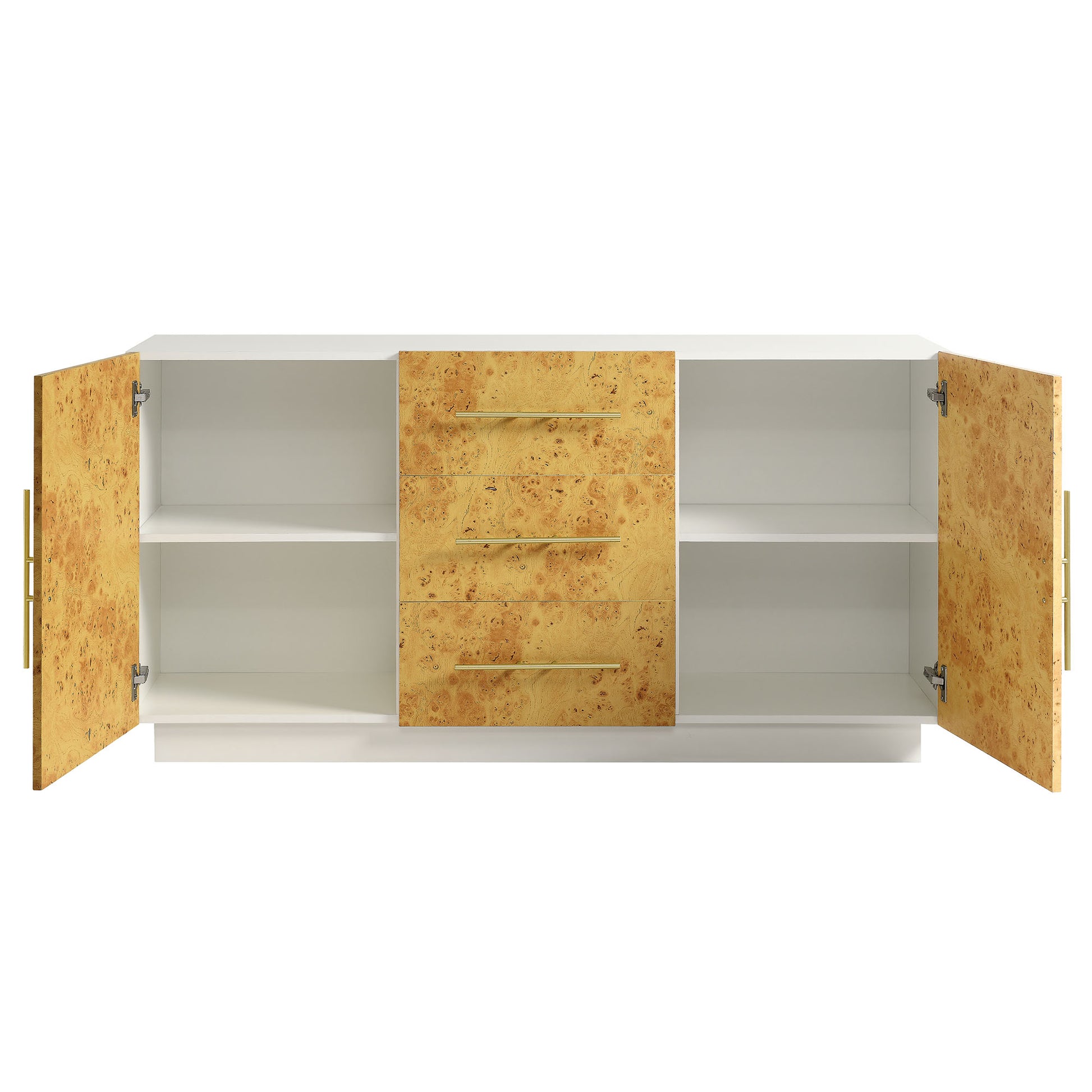 Abel 59 Inch Burl Wood Sideboard Buffet TV Stand - Best Buy Furniture