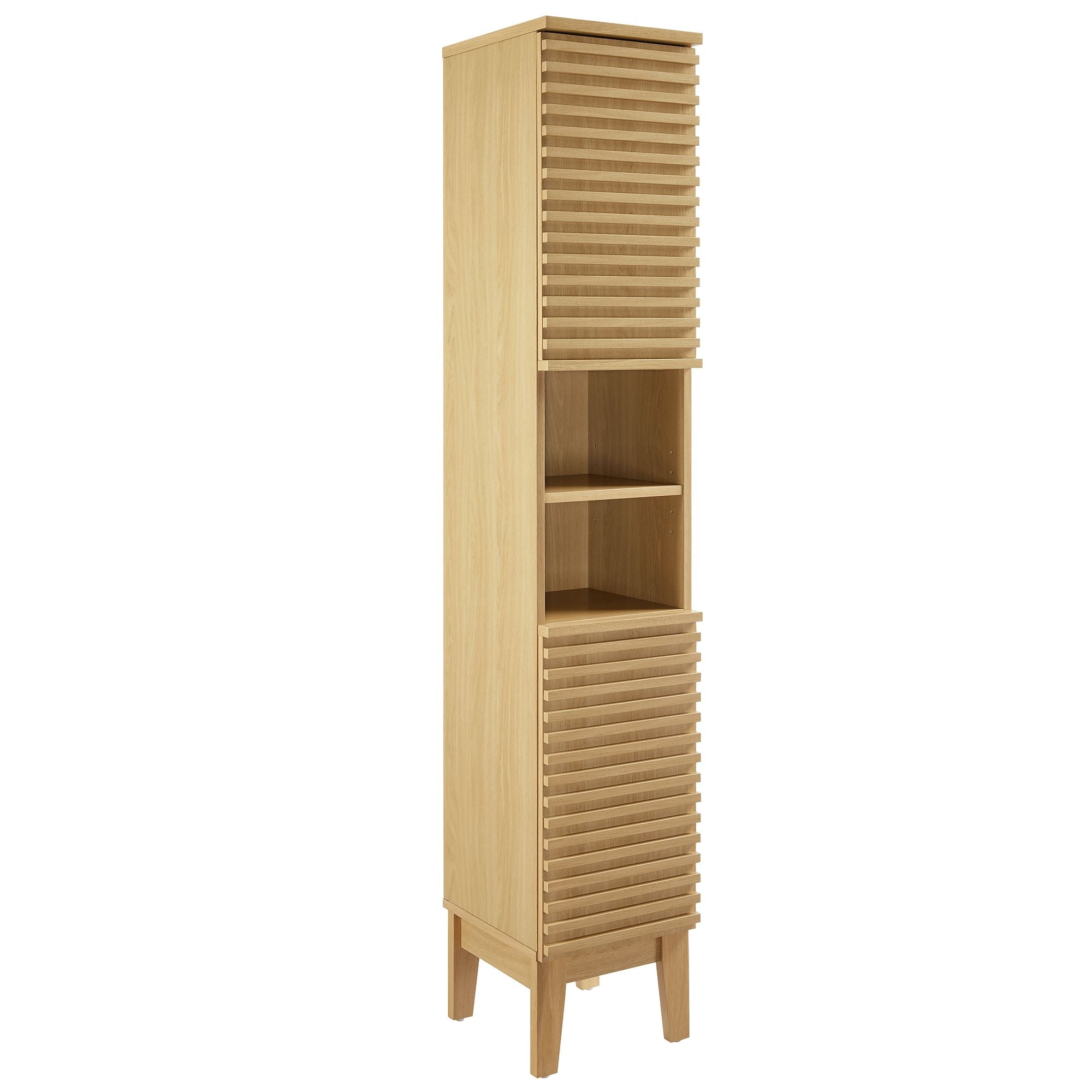 Render Tall Narrow Bathroom Storage Cabinet by Modway - Best Buy Furniture