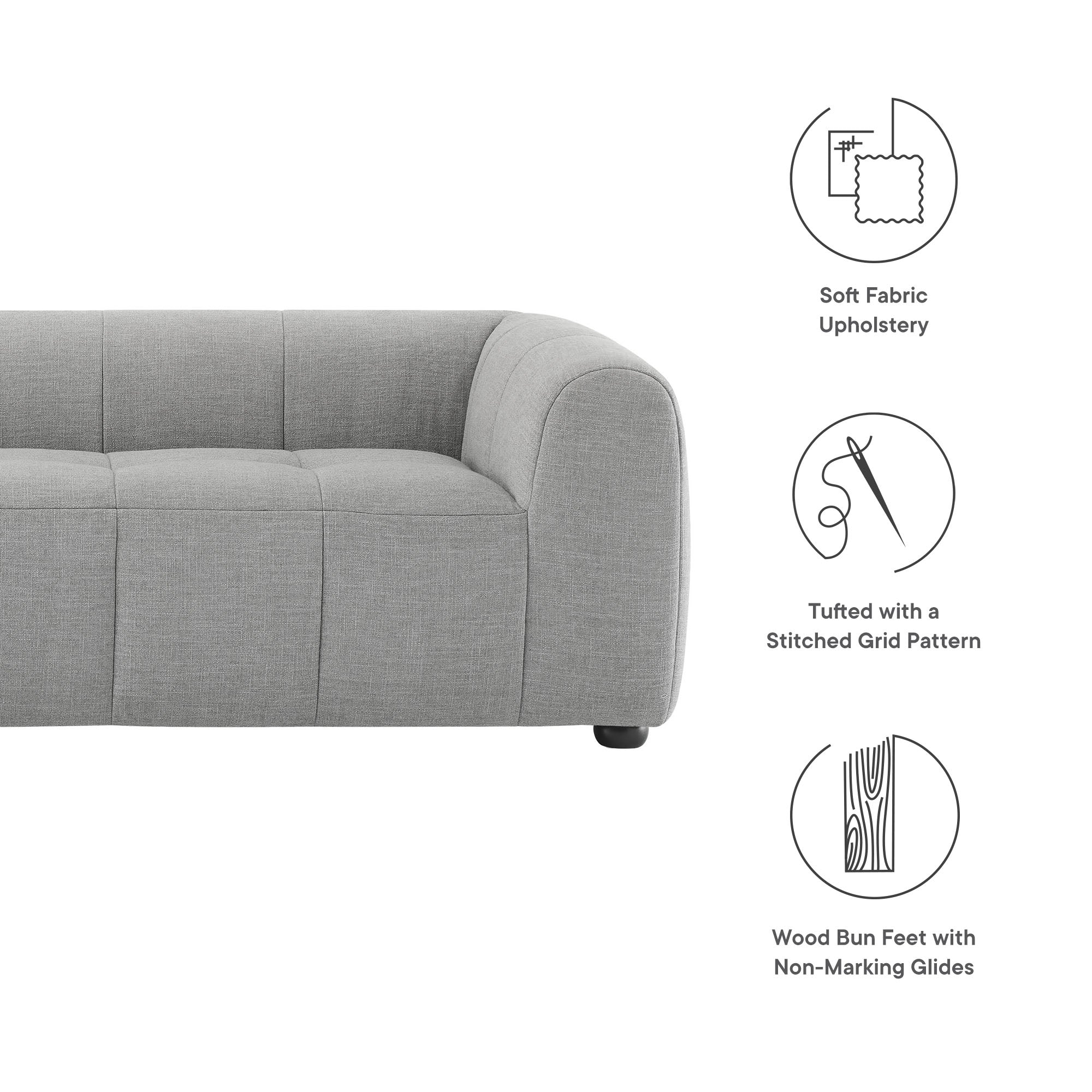 Liana Upholstered Fabric Sofa by Modway - Best Buy Furniture