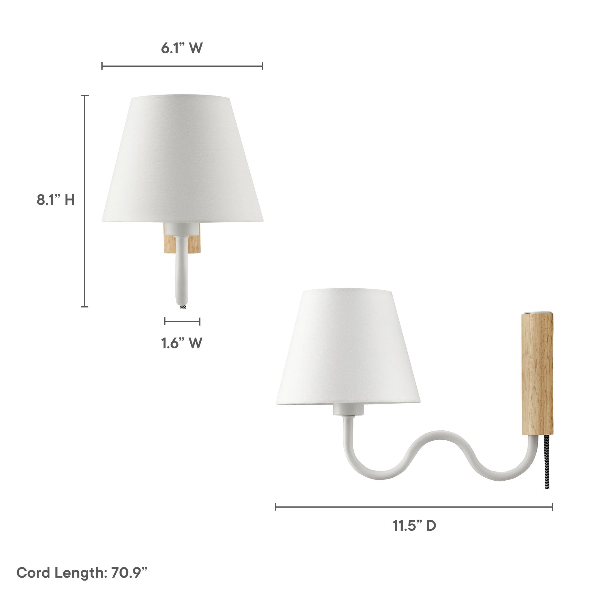 Sunlit Squiggle Arm Wall Sconce by Modway - Best Buy Furniture