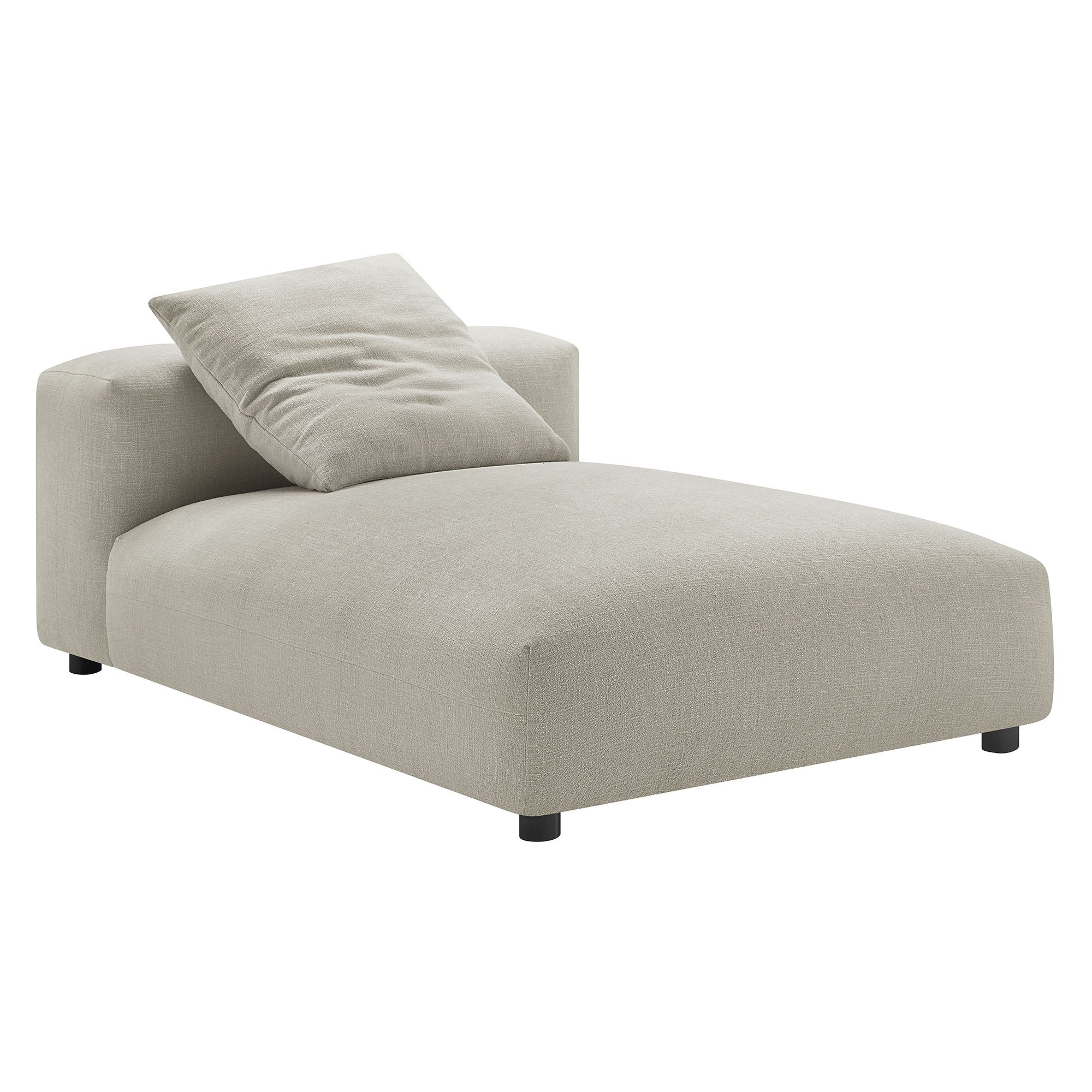 Solace Modular Upholstered Fabric Armless Chaise Lounge - Best Buy Furniture