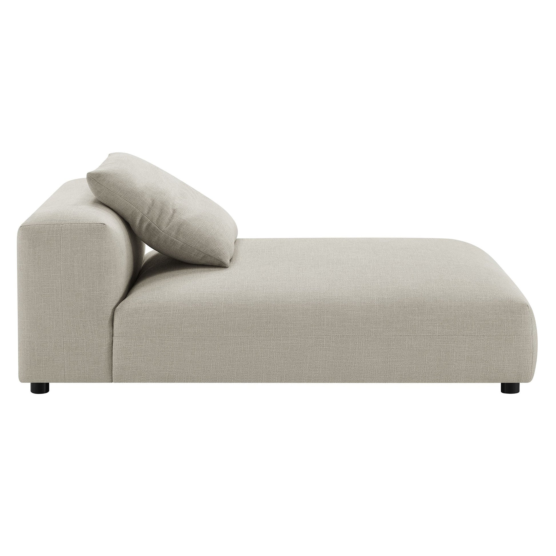 Solace Modular Upholstered Fabric Armless Chaise Lounge - Best Buy Furniture