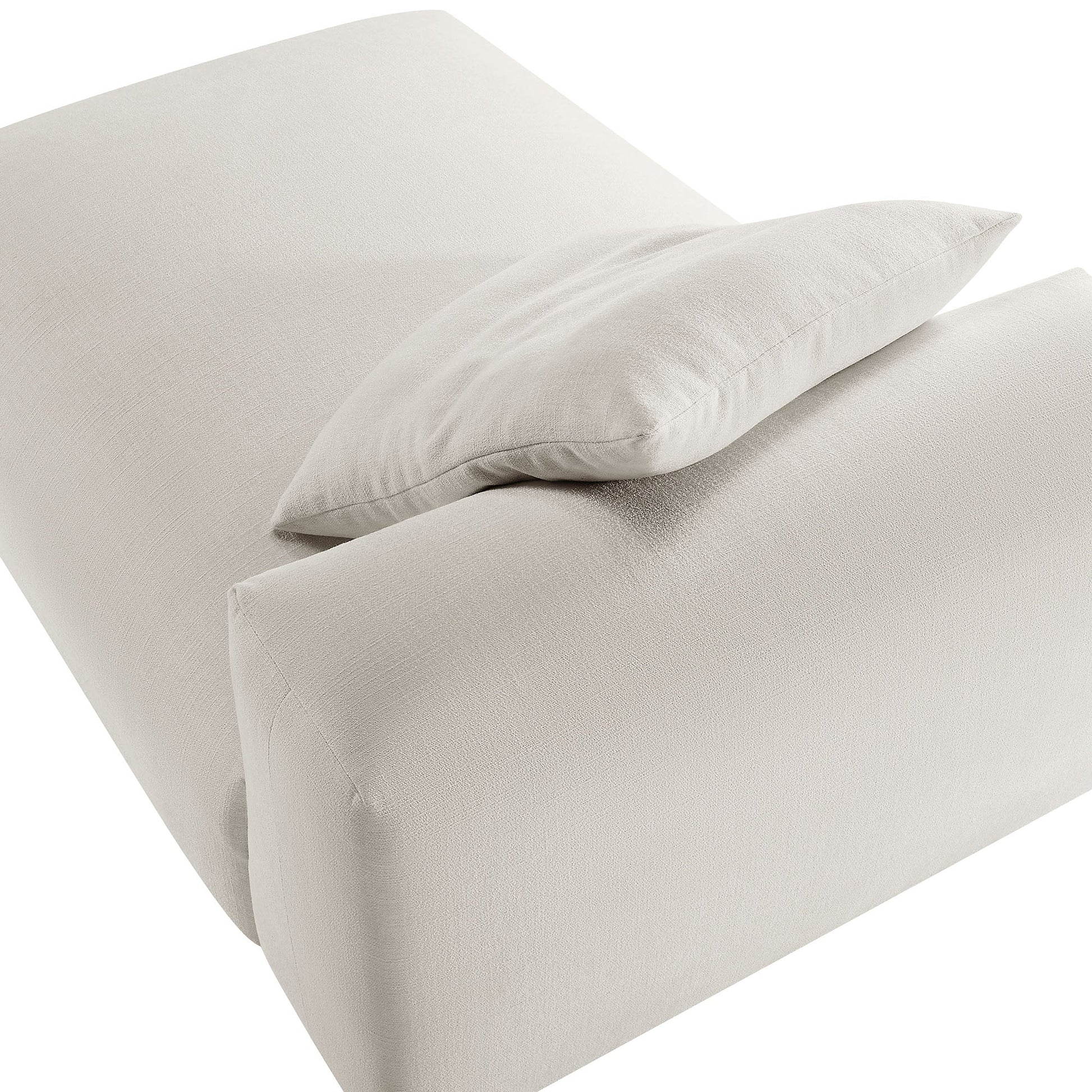 Solace Modular Upholstered Fabric Armless Chaise Lounge - Best Buy Furniture