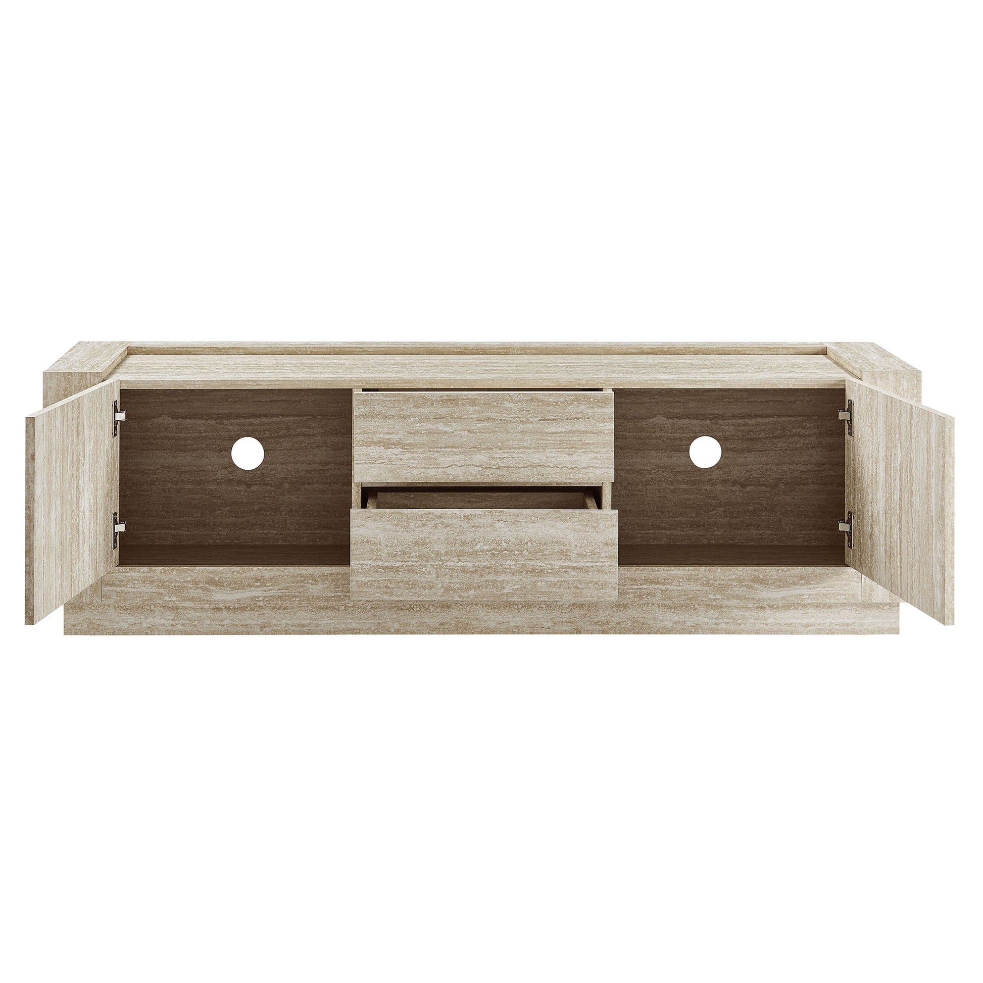 Hollis 59" Travertine TV Stand - Best Buy Furniture